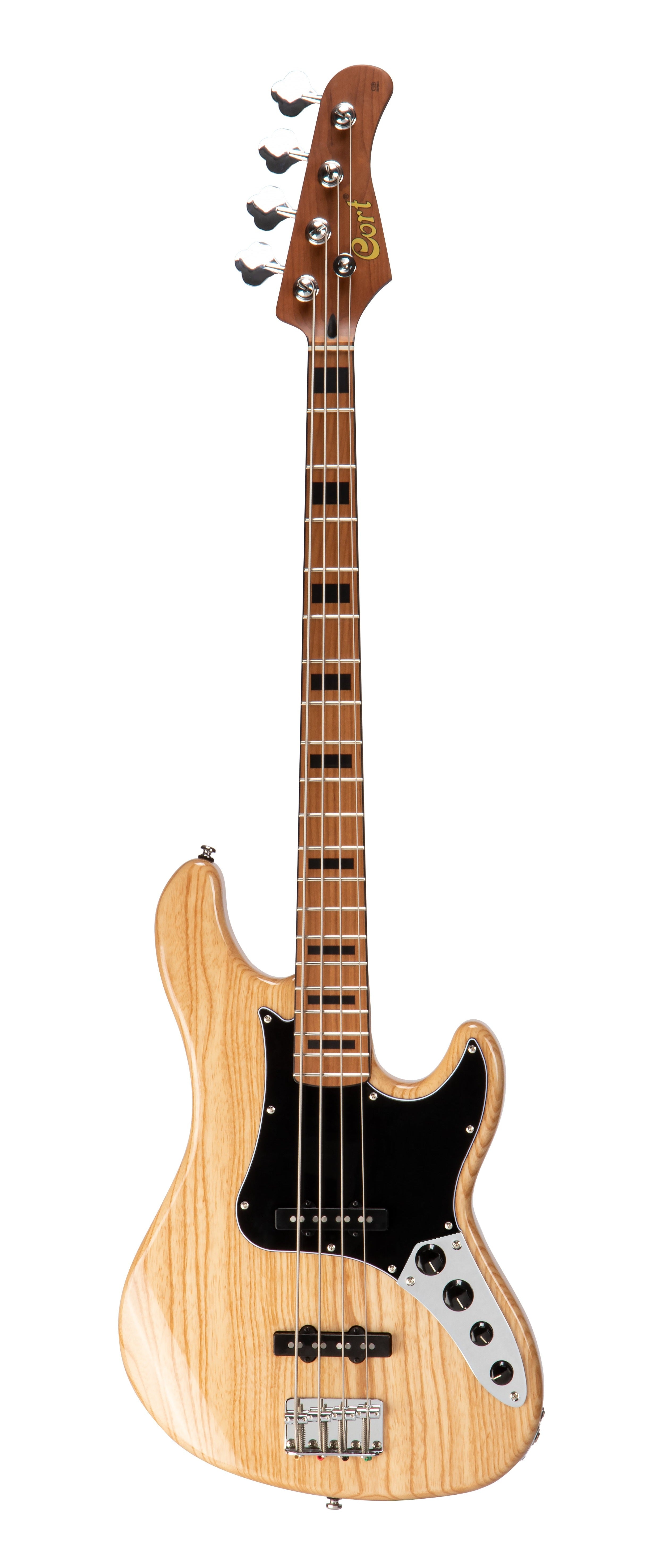 Cort GB64JJ 4-String Electric Bass Guitar - Natural Finish for Professional Musicians & Live Performances