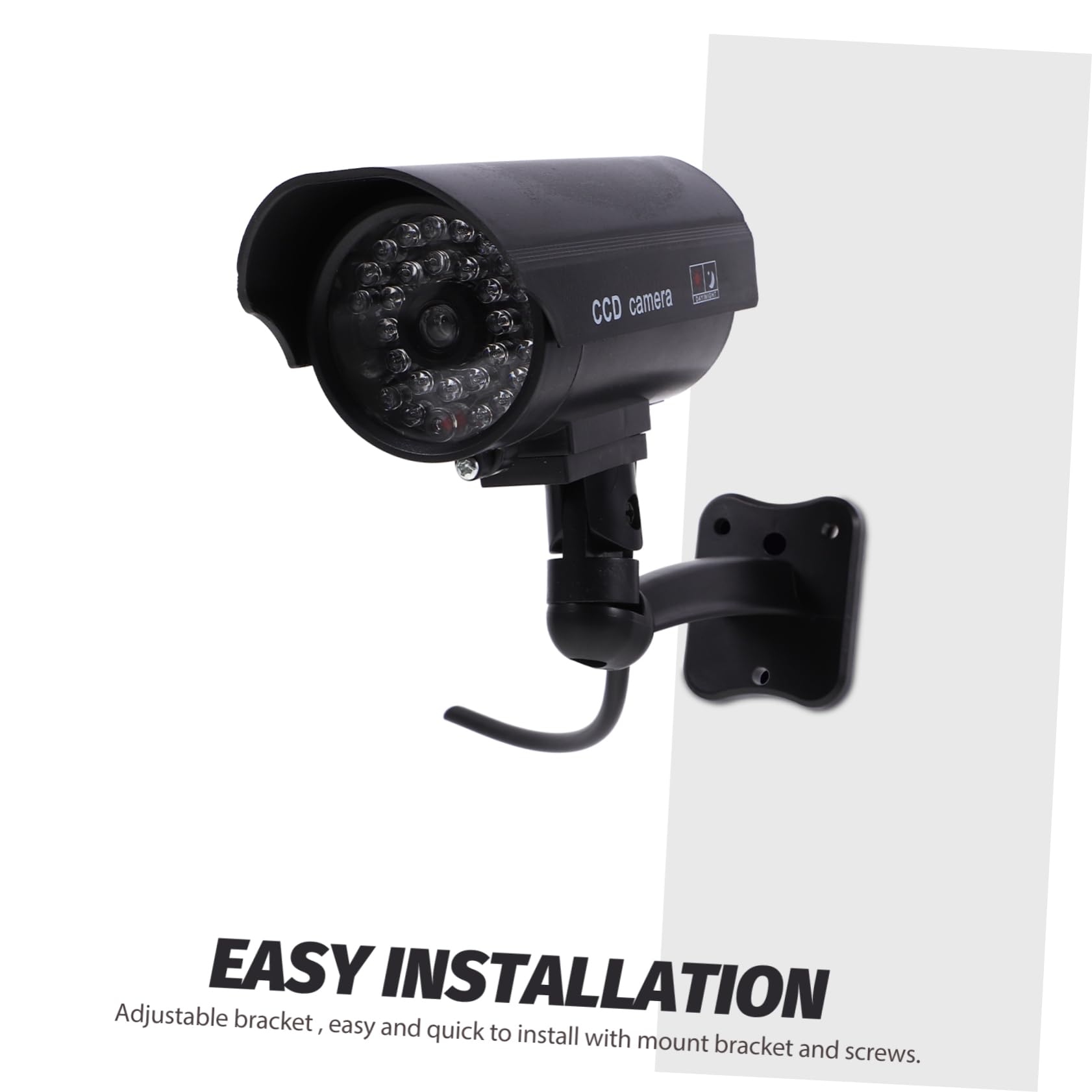 Artibetter 2 Pack Fake Security Camera - High Simulation Dome Dummy Camera with Solar Panel or AAA Rechargeable Batteries, Waterproof & Weatherproof for Home, Office, and Outdoor Surveillance