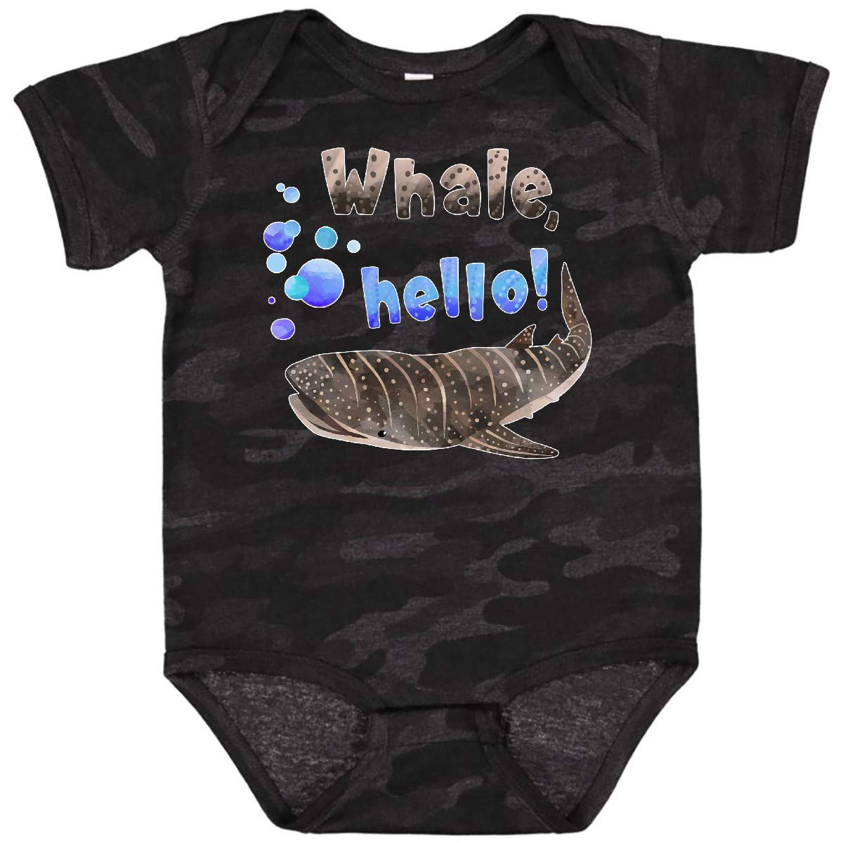 Inktastic Cute Whale Shark with Bubbles Baby Bodysuit - Adorable Ocean-Themed Outfit for Infants & Toddlers - Perfect for Beach Trips, Birthday Parties & Nursery Photos