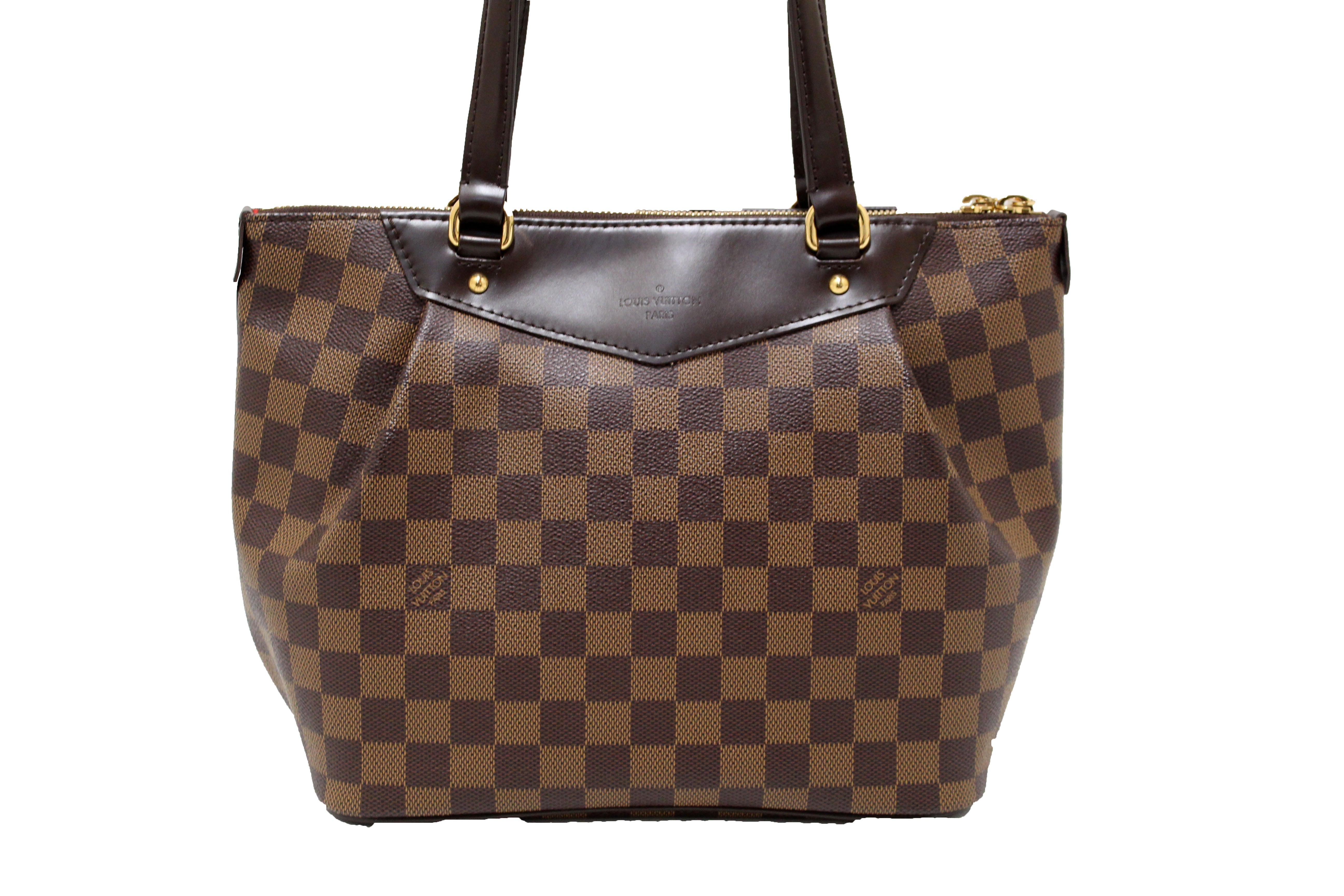 Authentic Louis Vuitton Damier Ebene Westminster PM Shoulder Bag - Luxury Crossbody Purse for Women, Designer Handbag with Adjustable Strap - Perfect for Work, Travel & Everyday Use