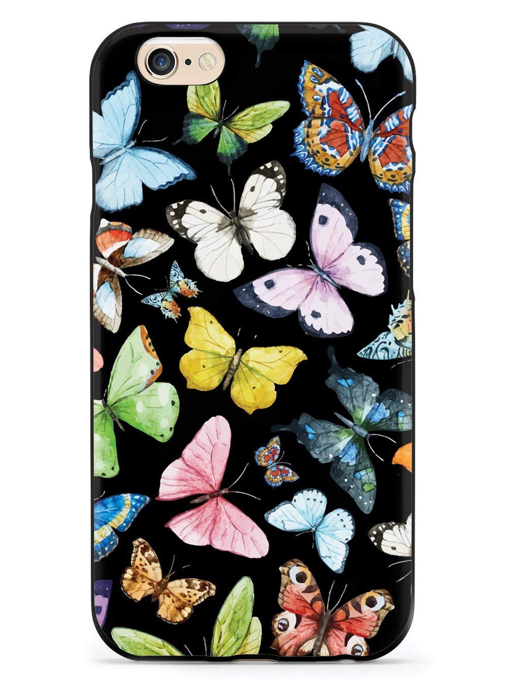 Inspired Cases - Premium 3D Textured Protective Phone Case for Apple iPhone 6 Plus/6s Plus - Watercolor Butterflies Design - Shockproof & Slim Fit - Perfect for Daily Use, Travel & Outdoor Activities
