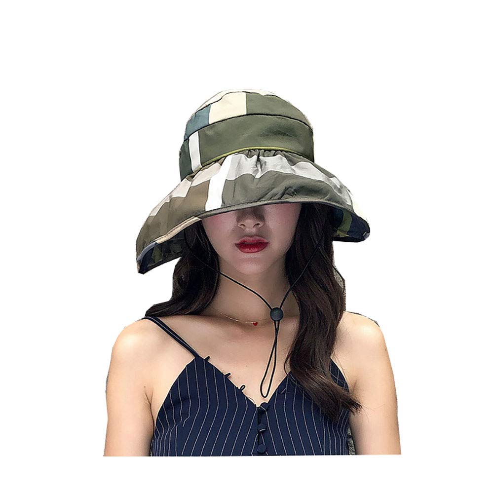 ToBe-U Foldable Sun Hat for Women - UPF 50+ UV Protection Wide Brim Summer Beach Hat, Lightweight & Packable for Travel, Outdoor, and Seaside Activities