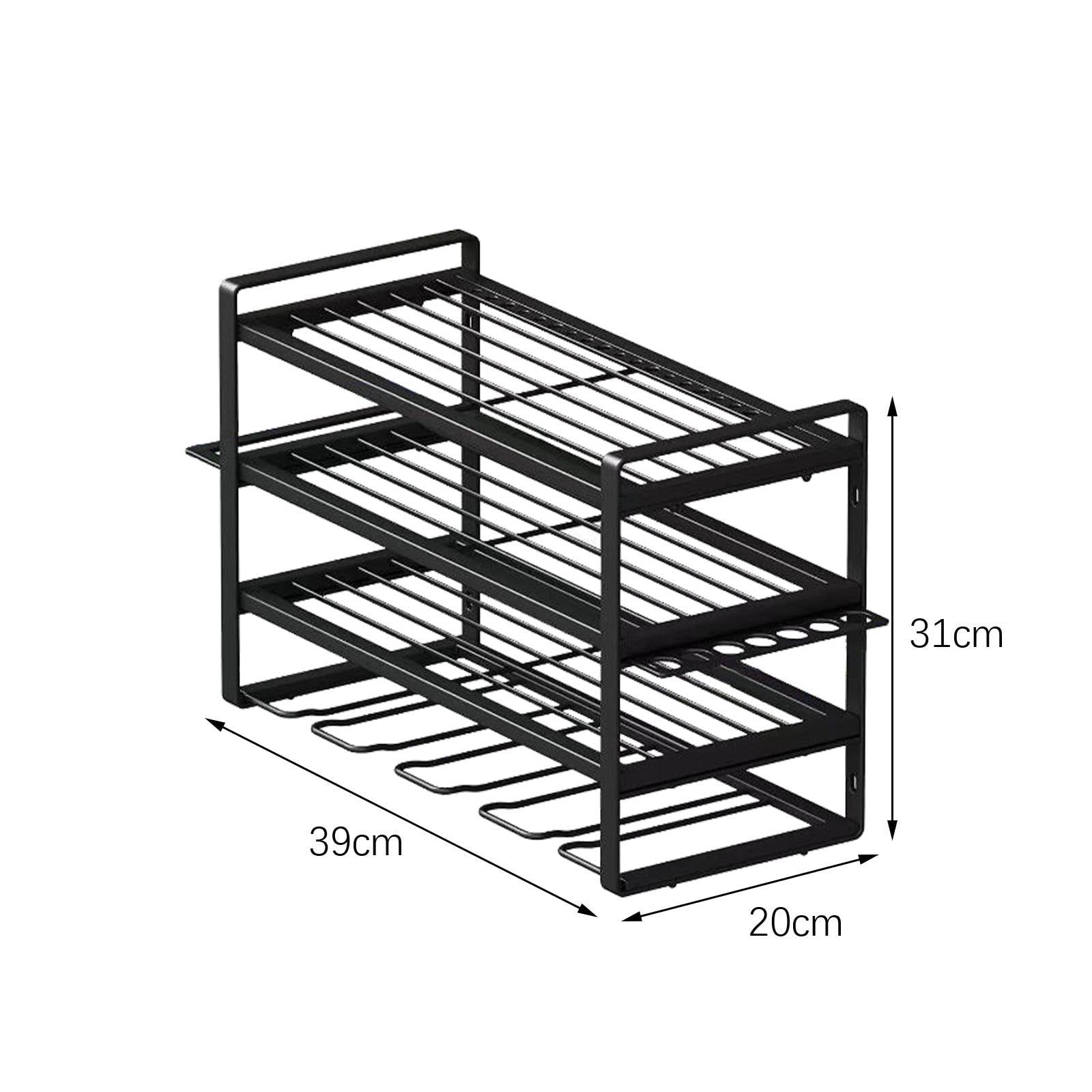 Gralara Heavy Duty Power Tool Storage Rack - Wall Mounted Organizer for Garage, Workshop & Home - Perfect for Drills, Saws & Power Tools Organization