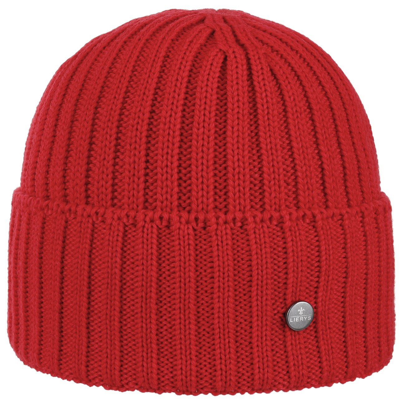 Lierys Merino Wool Knit Beanie with Foldable Cuff - Warm Winter Hat for Men & Women - Perfect for Skiing, Hiking, and Cold Weather Activities
