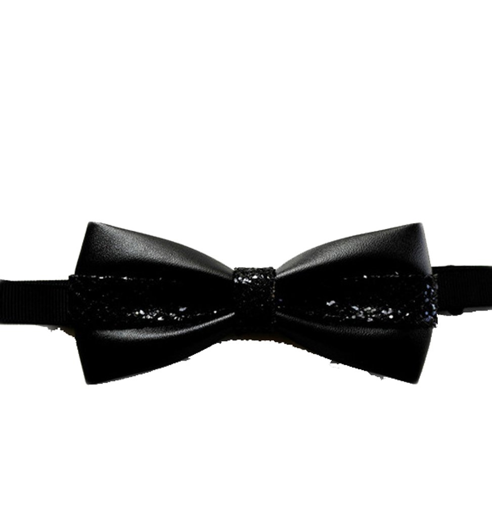 Men's Leather Bow Tie - Classic & Stylish Necktie for Formal Events, Weddings & Business Attire