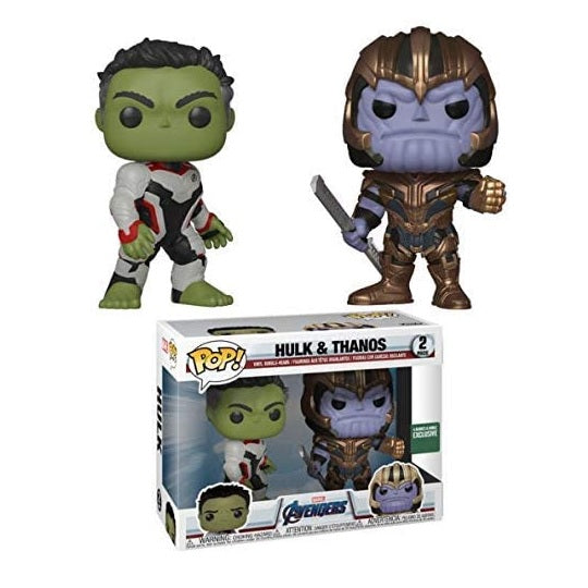 Funko Pop! Marvel Avengers Hulk & Thanos 2-Pack Action Figure Set – Exclusive Barnes & Noble Edition | Perfect for Marvel Fans, Collectors & Gift Giving