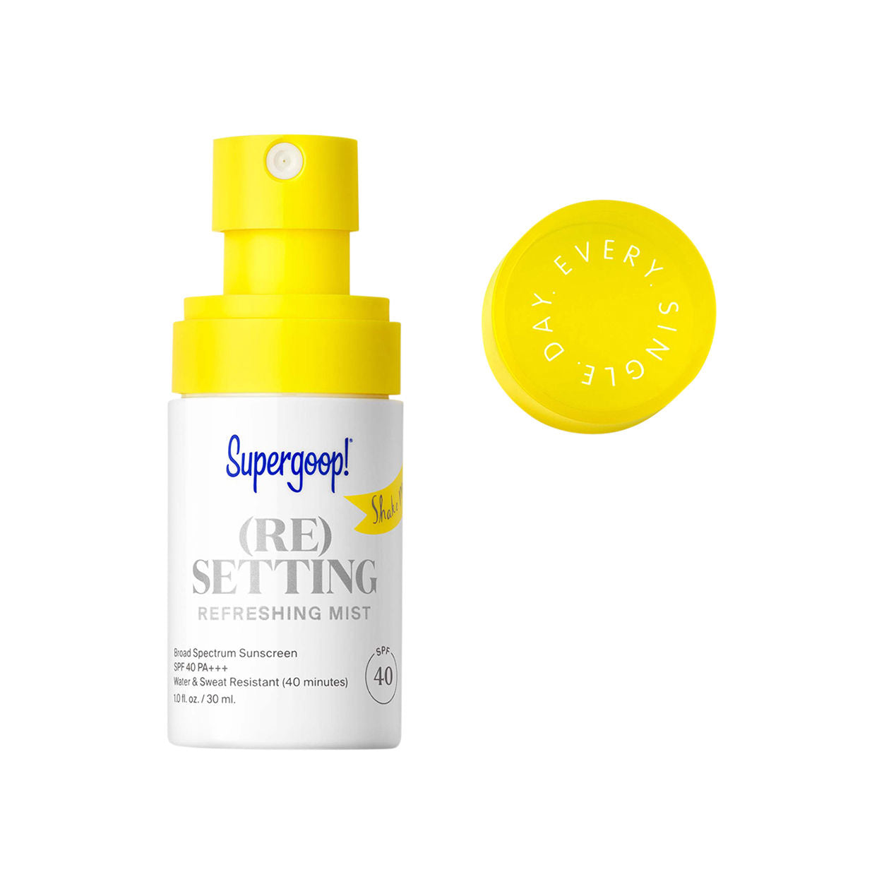 (Re)Setting Refreshing Mist SPF 40 Sunscreen - Hydrating Face Spray with Broad Spectrum Protection for Daily Use, Travel & Outdoor Activities