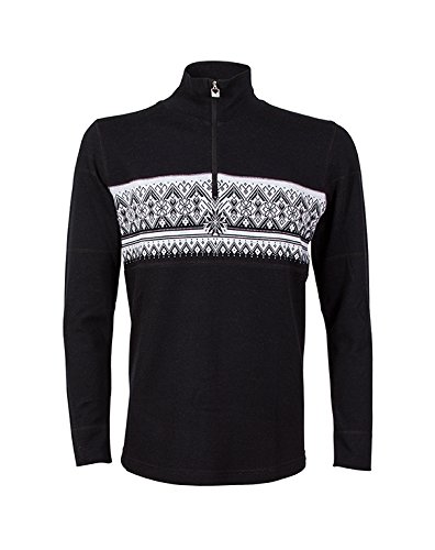 Dale of Norway Moritz Men's 100% Merino Wool Quarter Zip Knit Sweater - Warm Winter Pullover for Skiing, Hiking & Outdoor Activities