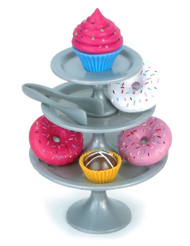Sophia's 18-Inch Doll 39-Piece Realistic Dessert Playset with Display Trays & Service for Four - Perfect for Tea Parties, Birthday Gifts & Pretend Play