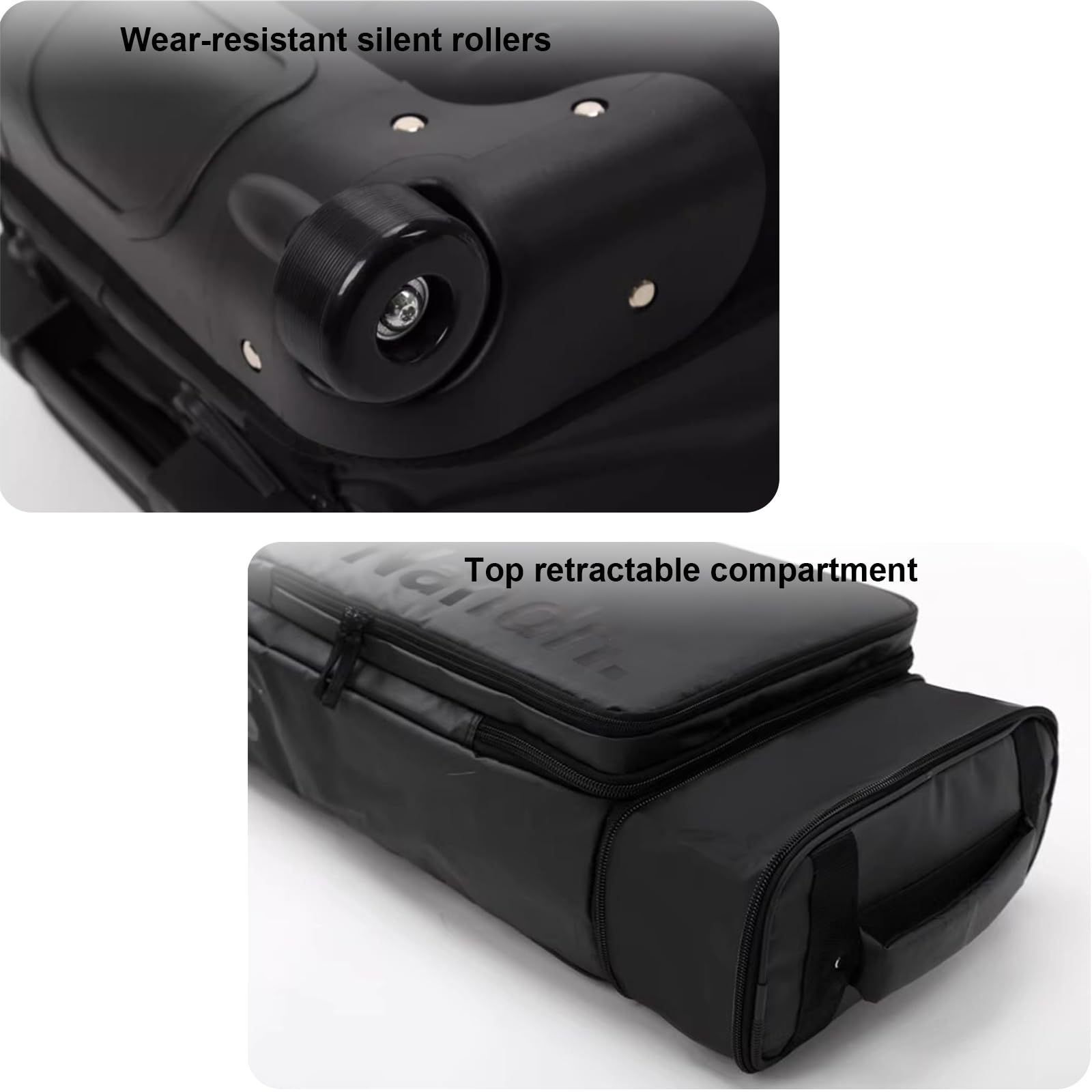 **Foldable Wheeled Snowboard Bag with Adjustable Length - Fully Padded Ski Bag for Air Travel - Perfect for Snowboarding Trips & Winter Vacations**