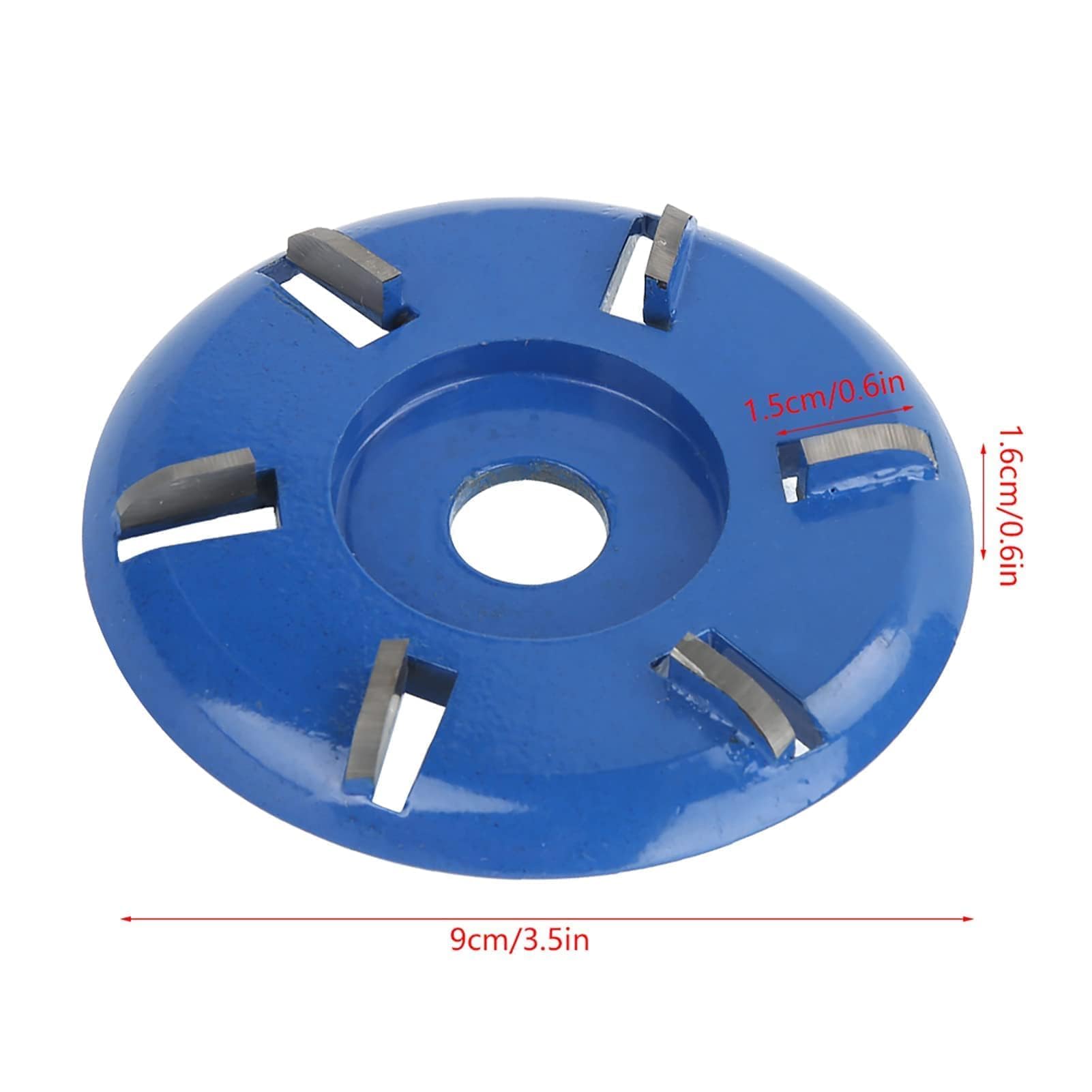 6 Teeth Stump Remover Angle Grinder Wood Carving Disc - Chainsaw Mill Cutter for Woodworking, DIY Projects & Tree Cutting - Durable Woodworking Blade & Chainsaw Wheel for Professional & Home Use (Arc Blade)