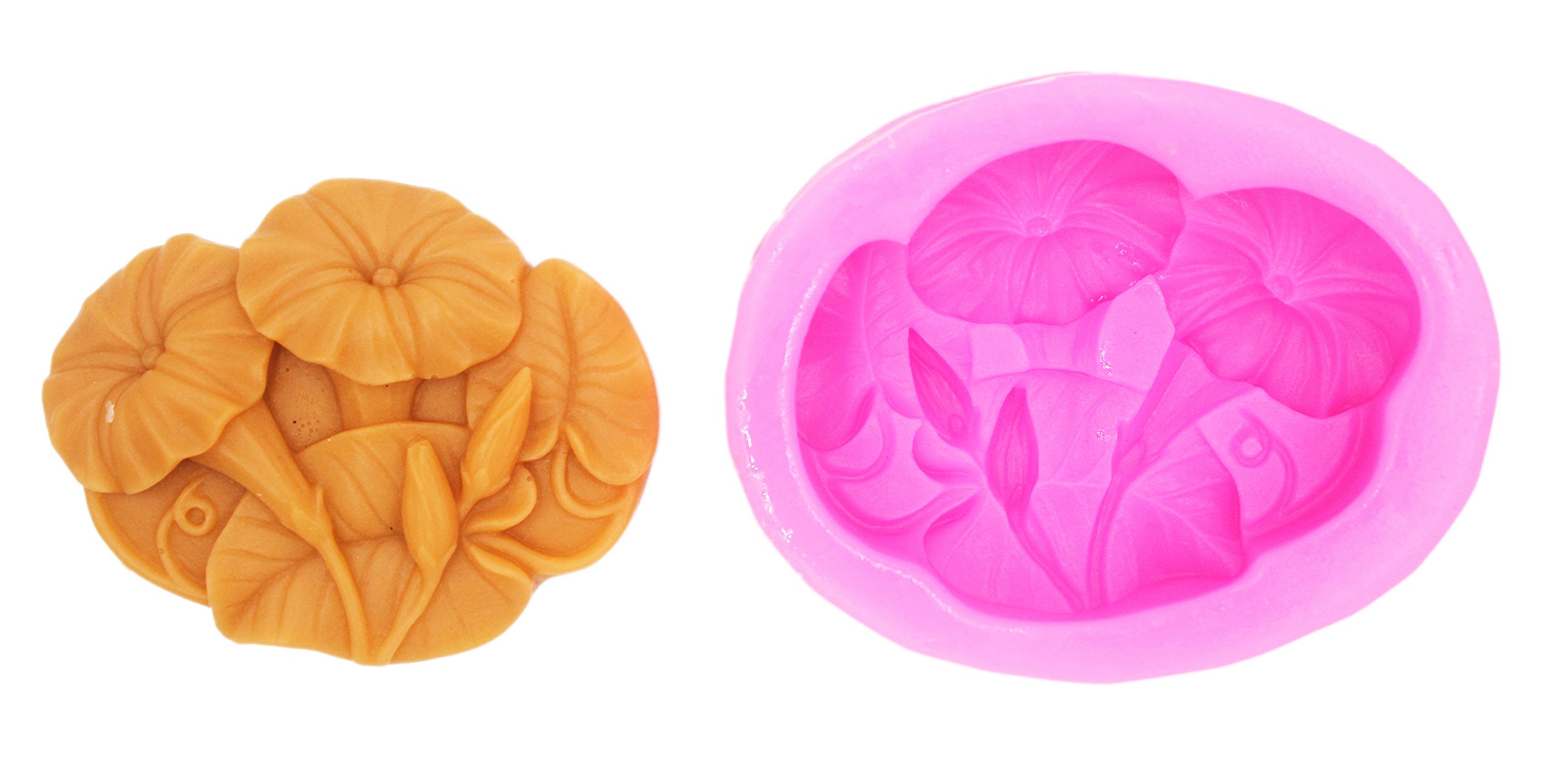 Morning Glory 50103 Silicone Soap Mold Set for DIY Handmade Soap Making - 6 Cavity Craft Molds for Bath Bombs, Candles & Resin Art - Perfect for Home Spa, Gift Making & Craft Projects