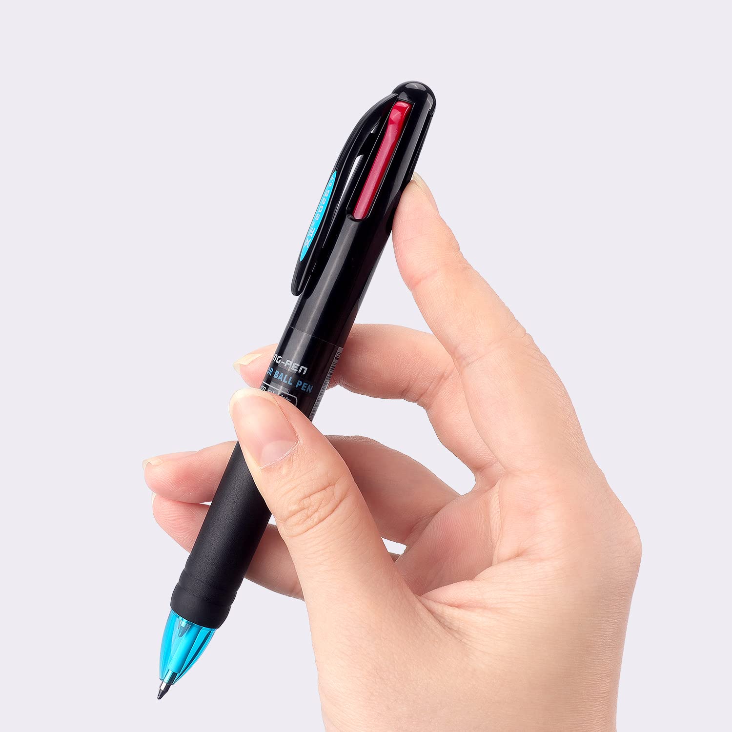 4 Pack Multicolor Ballpoint Pens - 4-in-1 Retractable 0.7mm Colored Pens for Office, School & Students | Perfect Gift for Writing, Note Taking & Journaling