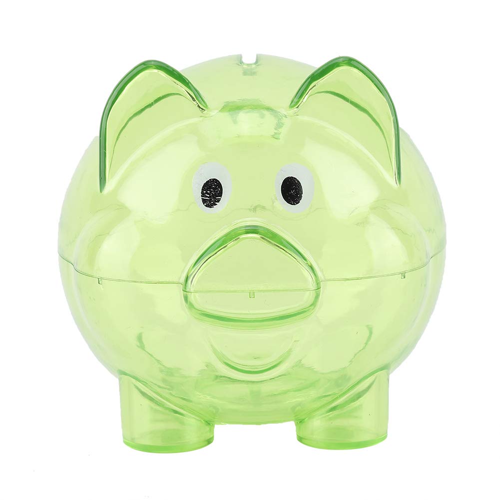 Meiyya Educational Piggy Bank Toy for Toddlers Age 1-4 - Money Saving Learning Toy for Boys & Girls - Perfect Gift for 1 Year Old Birthday & Financial Literacy Development (Small Green) - Great for Playtime, Early Math Skills & Saving Habits