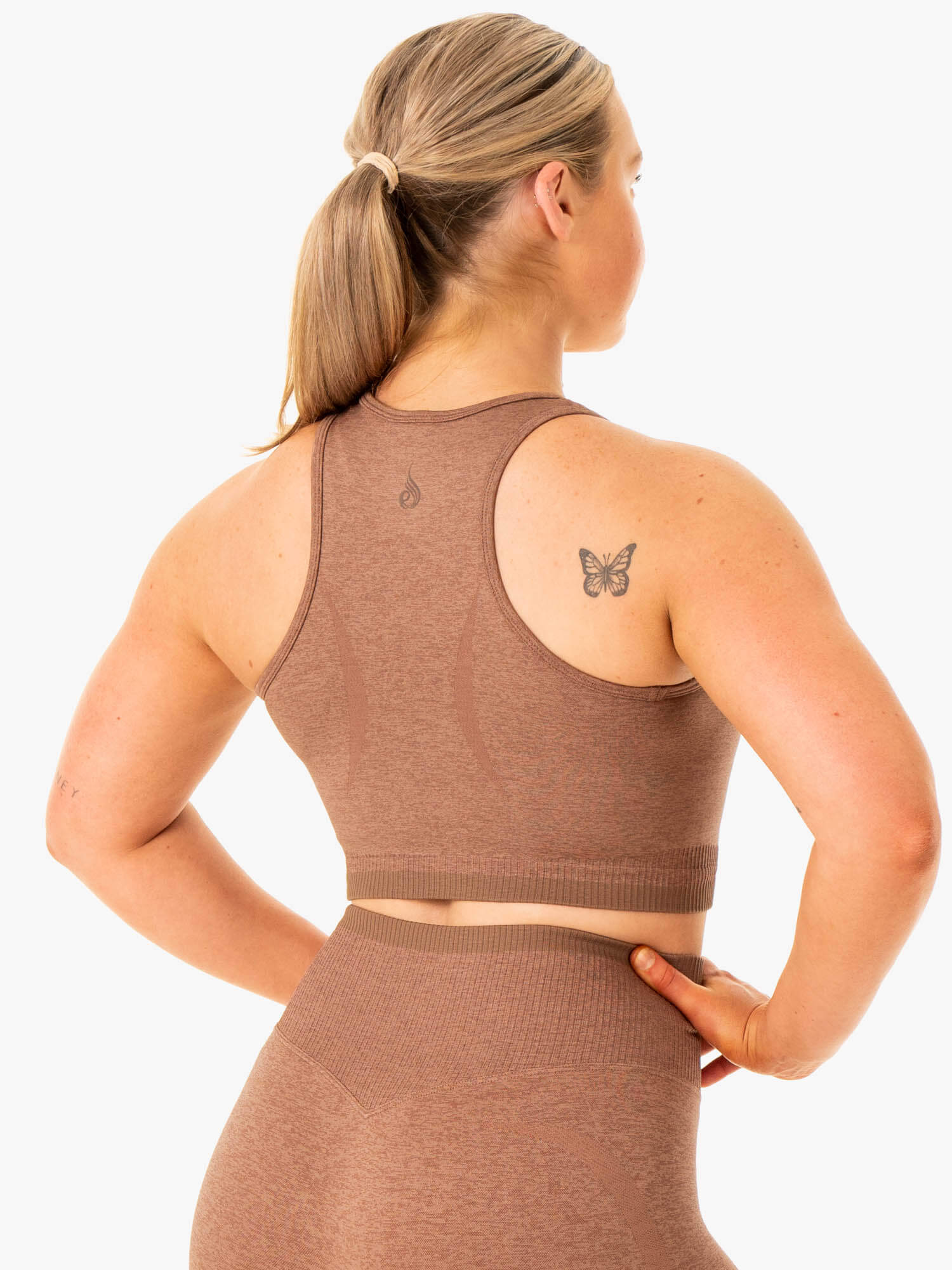 Excel Seamless Tank Top - Mocha Marl Color - Women's Workout & Yoga Shirt for Gym, Running & Casual Wear