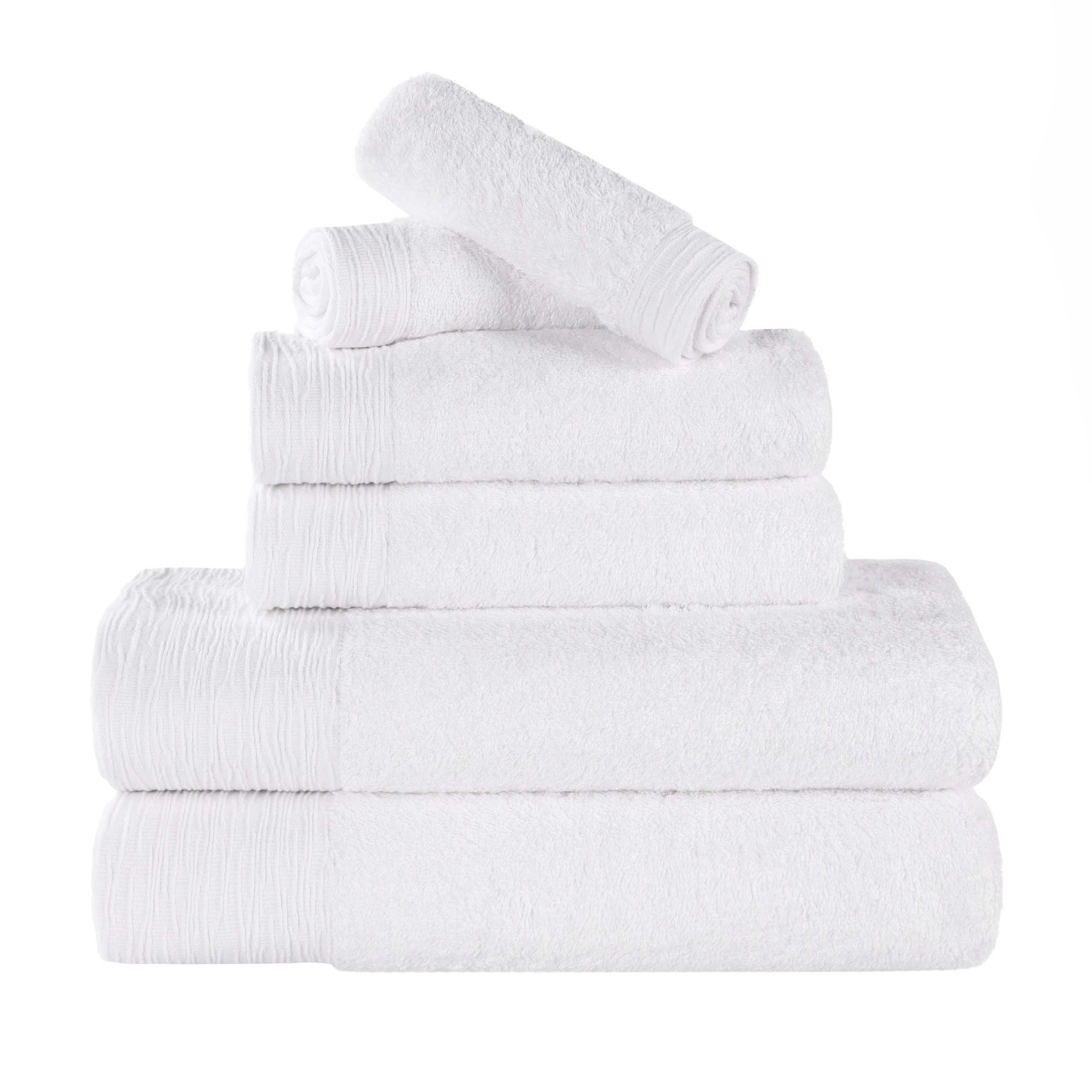 Premium 6-Piece Bamboo Rayon Towel Set - Ultra Soft, Eco-Friendly & Absorbent - Perfect for Bath, Spa, Beach & Luxury Home Use