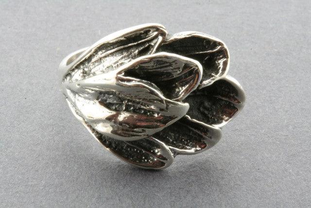 Oxidized Feather Ring - Sterling Silver Jewelry for Women, Boho Chic Accessory | Perfect for Everyday Wear, Parties & Gifts