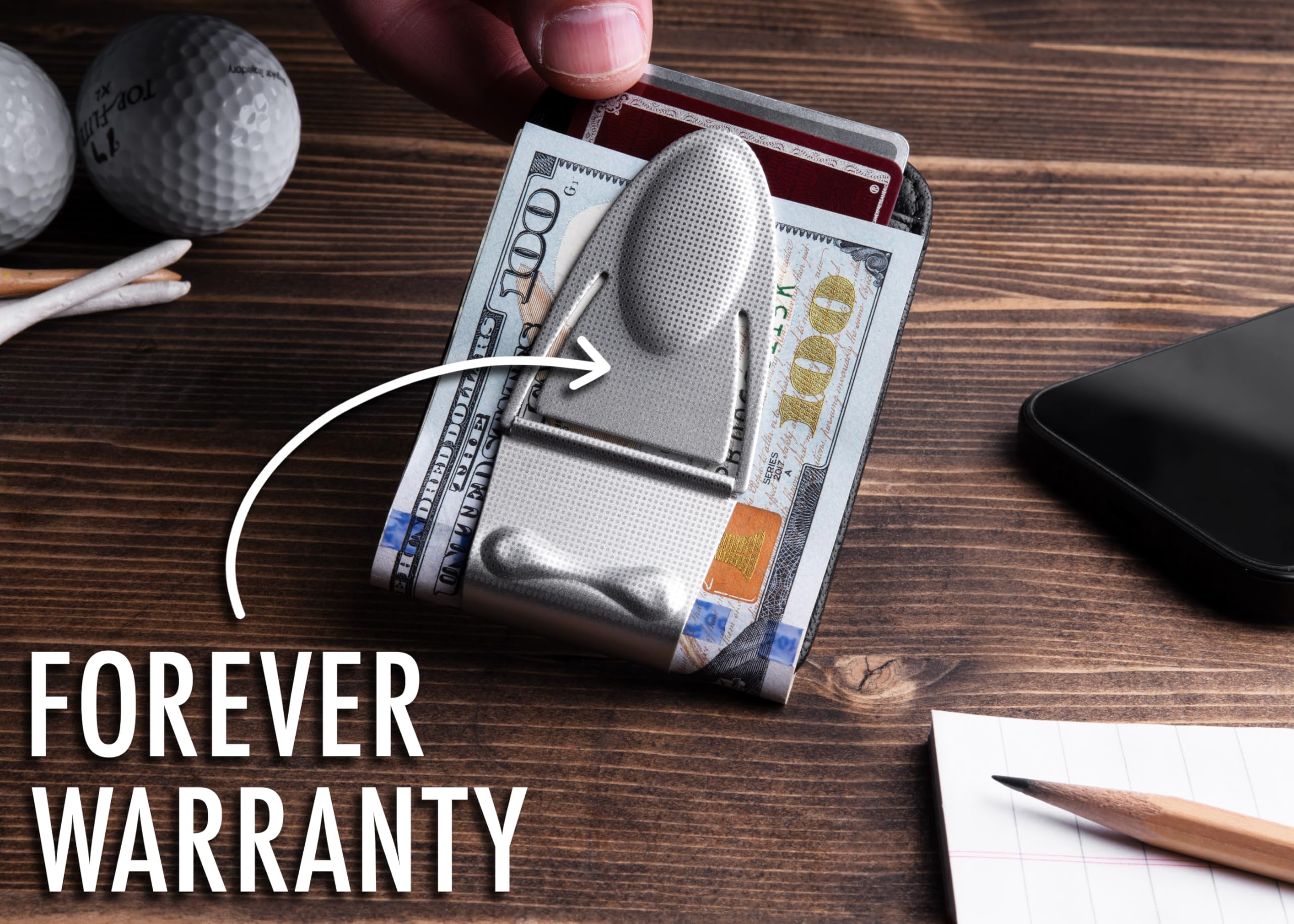 Geneva Silver Mesh Money Clip with Wallet - Stylish & Secure Cash Holder for Men & Women - Perfect for Everyday Use, Travel, and Gifts
