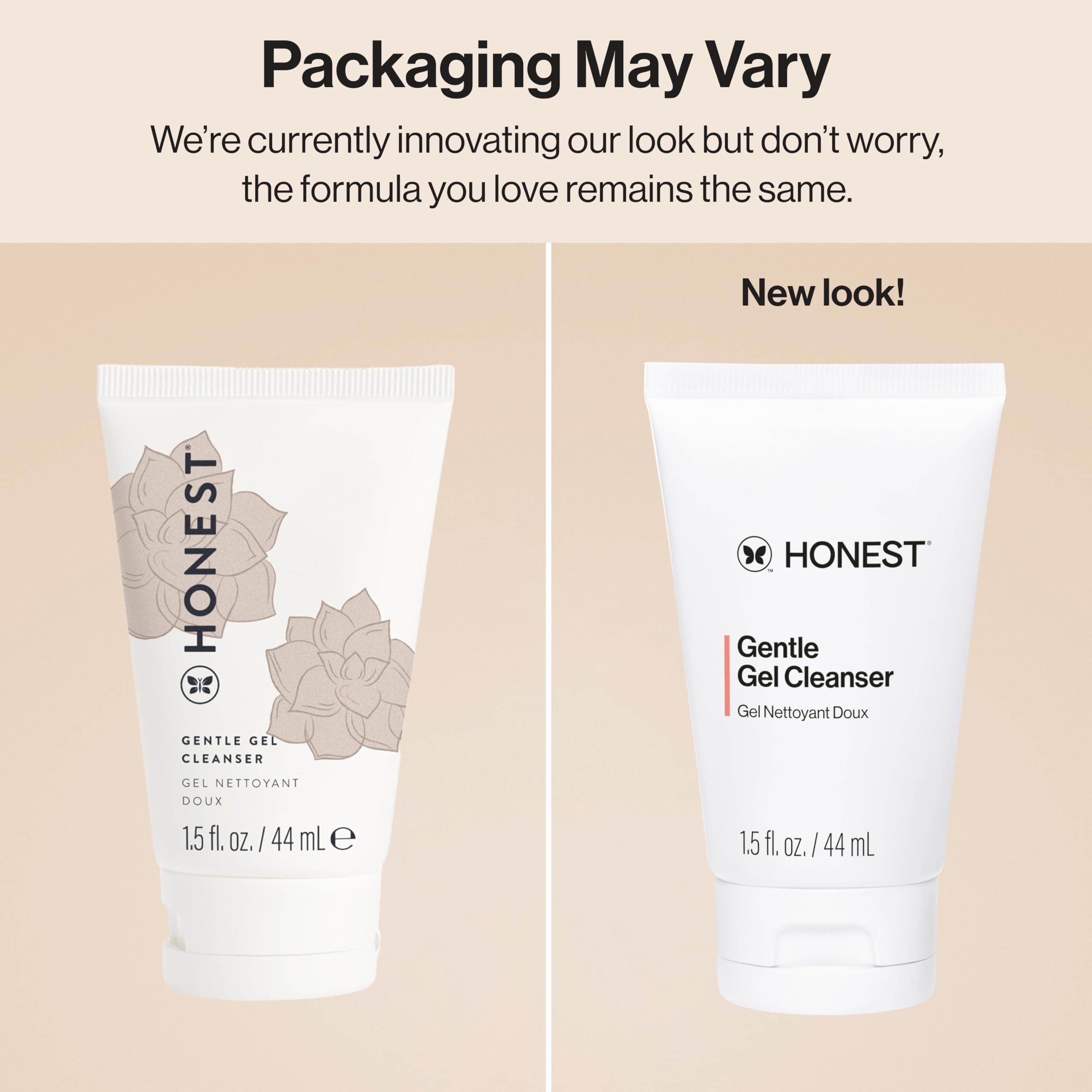 Honest Beauty Mini Gentle Gel Daily Face Cleanser for Sensitive Skin - Chamomile & Calendula Extracts | EWG Verified, Cruelty Free, Travel Size 1.5 fl oz | Calming & Refreshing Facial Cleanser for Daily Use, Travel & On-the-Go Skincare