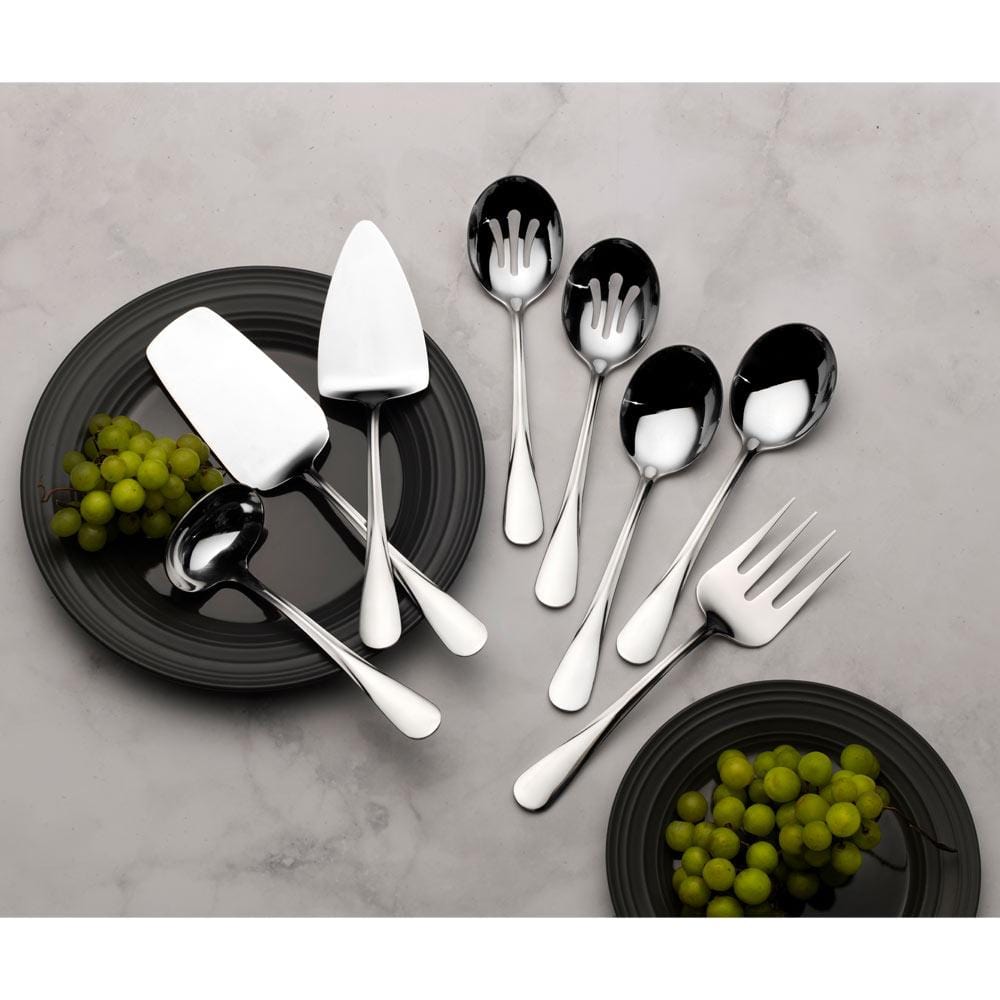 Kaylee 8-Piece Stainless Steel Serving Set - Elegant Flatware for Dinner Parties, Weddings & Formal Dining (Spoons, Forks & Knives)