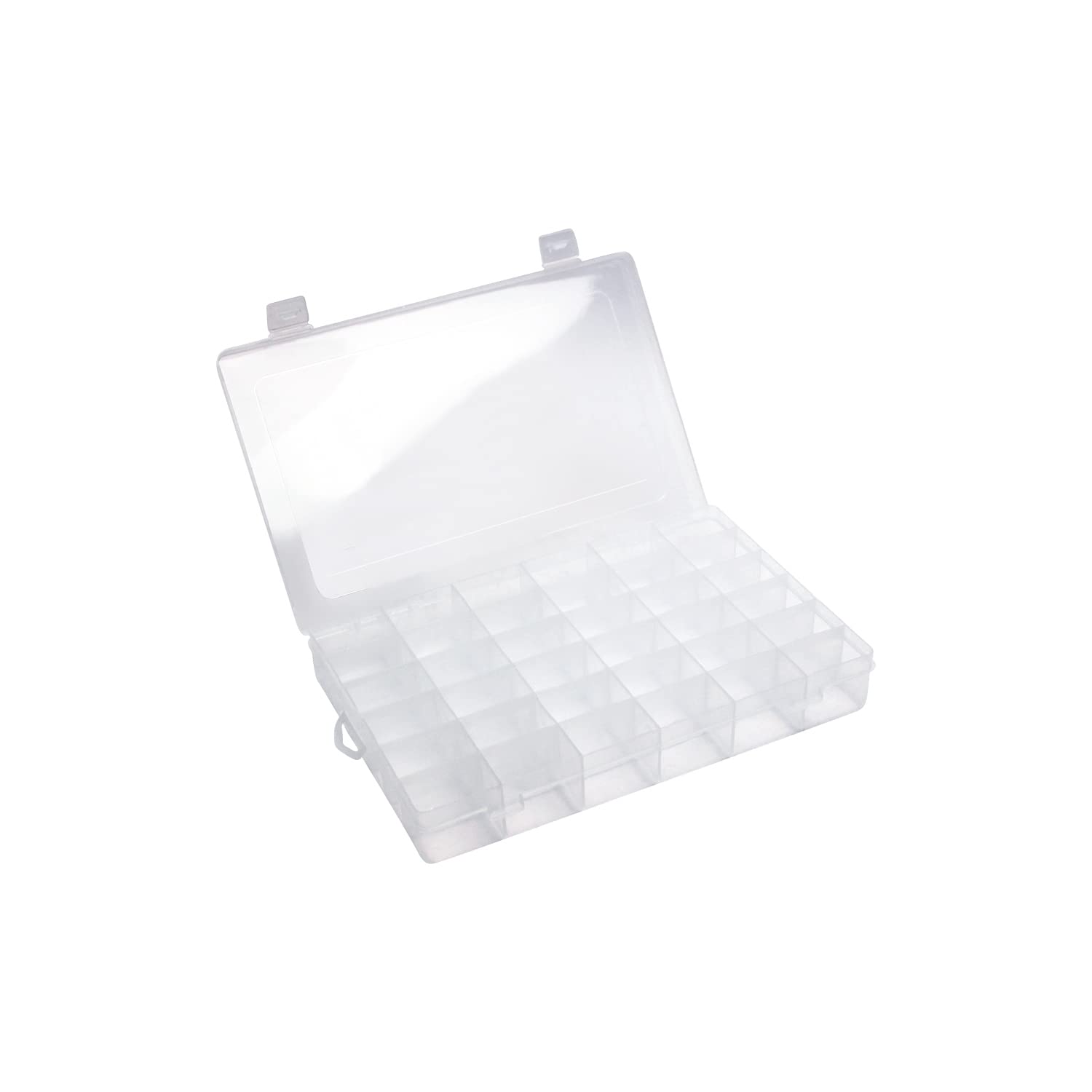 Clear Plastic Organizer Box - 36 Grids PP Storage Container for Jewelry, Beads, DIY Crafts & Fishing Tackles (10.83