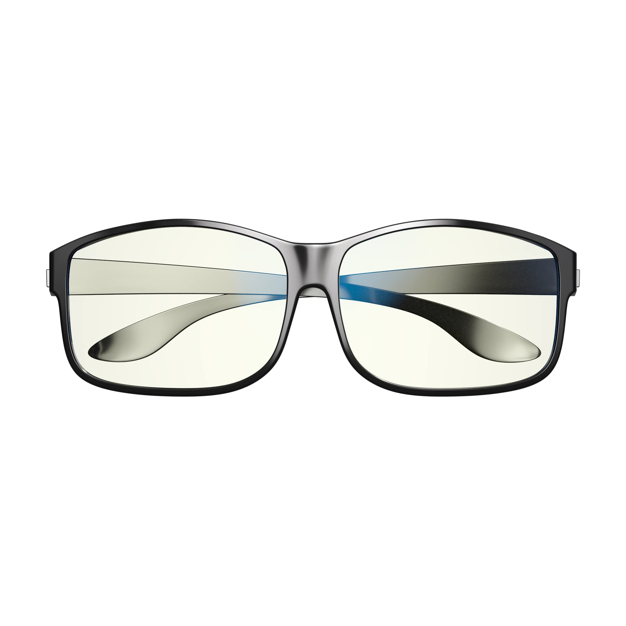 Premium Blue Light Blocking Glasses for Gaming & Digital Eye Strain Relief - Swanwick Fitover Day Swannies with Semi-Clear Lens - Blocks Harmful Blue Light from PC, Laptop & Smartphone - Perfect for Office Work, Nighttime Screen Use & Online Gaming