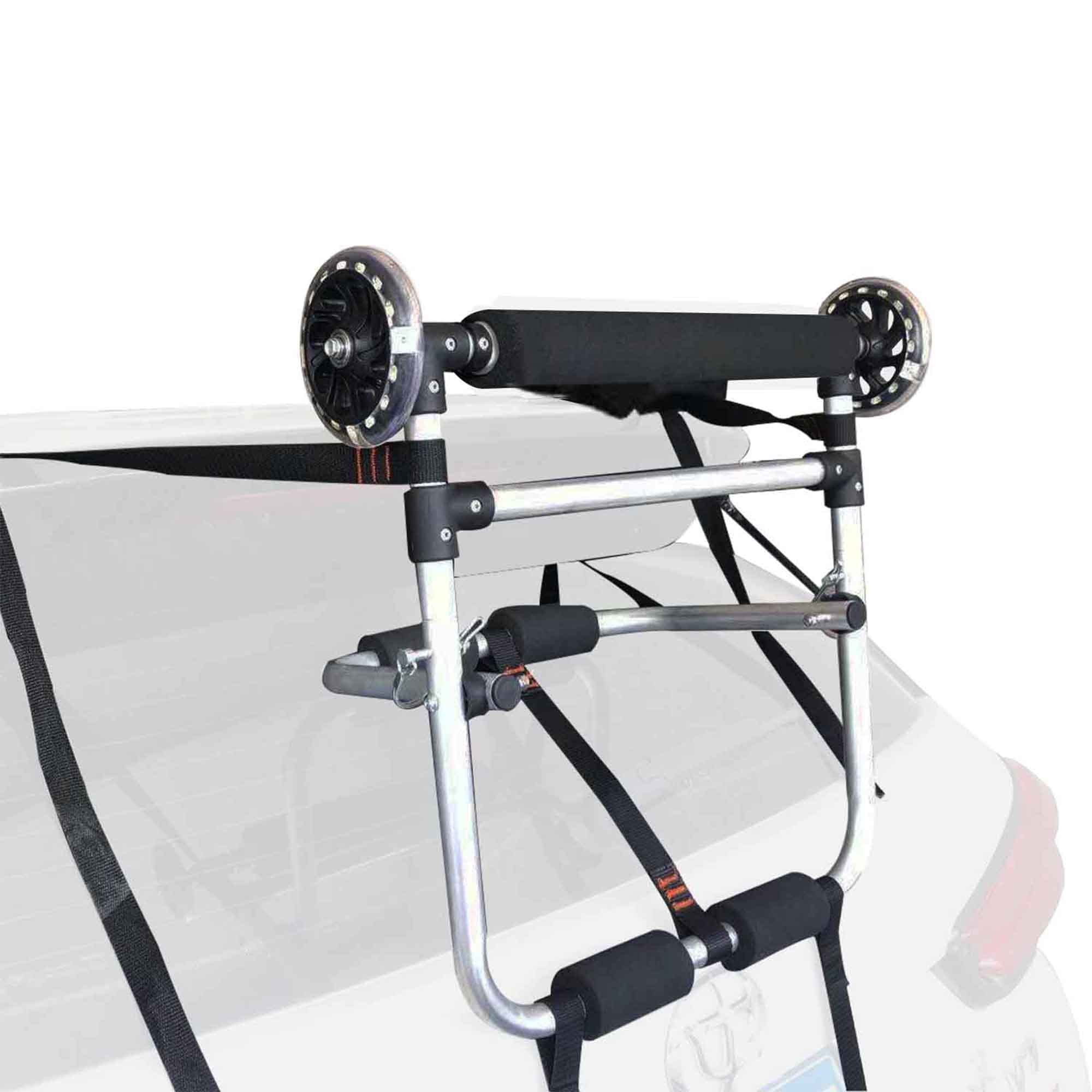 **Kayak Roller for Car Roof - Adjustable Load Assist with Anti-Slip Design, Fits Kayaks & Canoes up to 220lbs, Easy Mounting on Crossbars, Roof Racks or Pads - Perfect for Safe and Effortless Watercraft Loading**