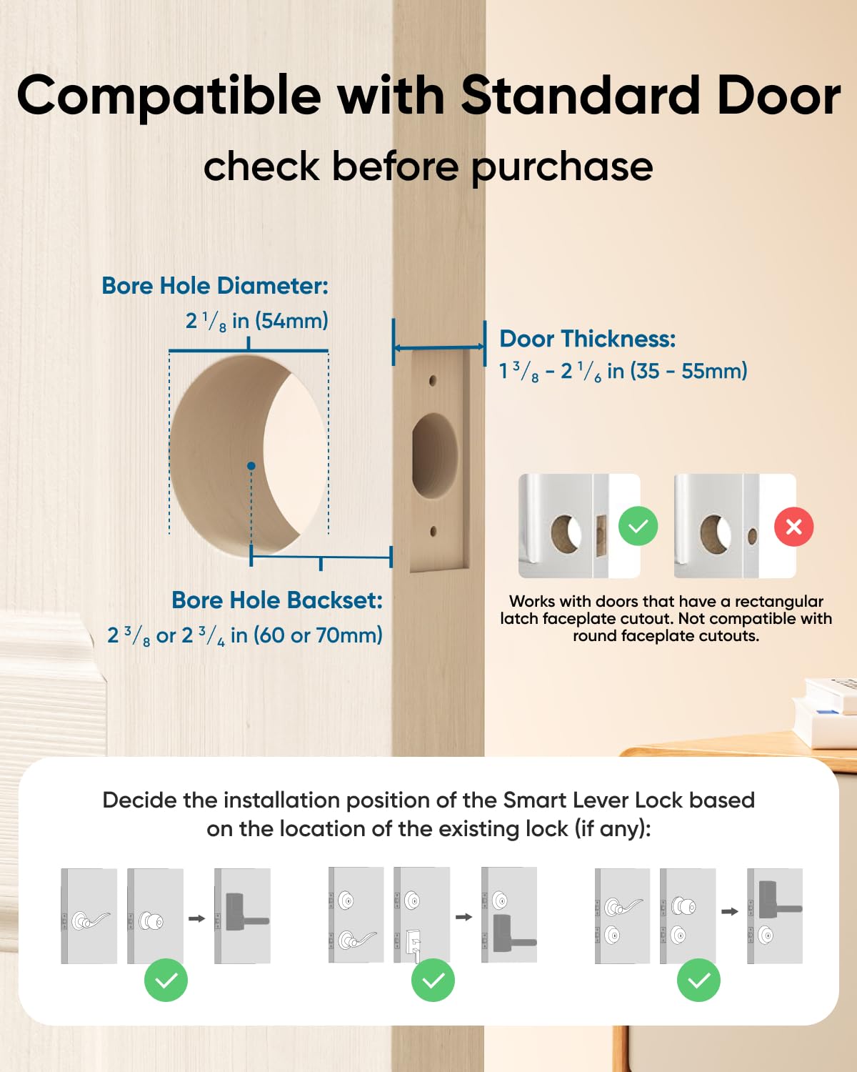 eufy Smart Lock C33 - Fingerprint & Keyless Entry Door Lock with Wi-Fi, App Control, Auto Lock, IP53 Waterproof (Nickel Finish) - Perfect for Home Security & Smart Access Control