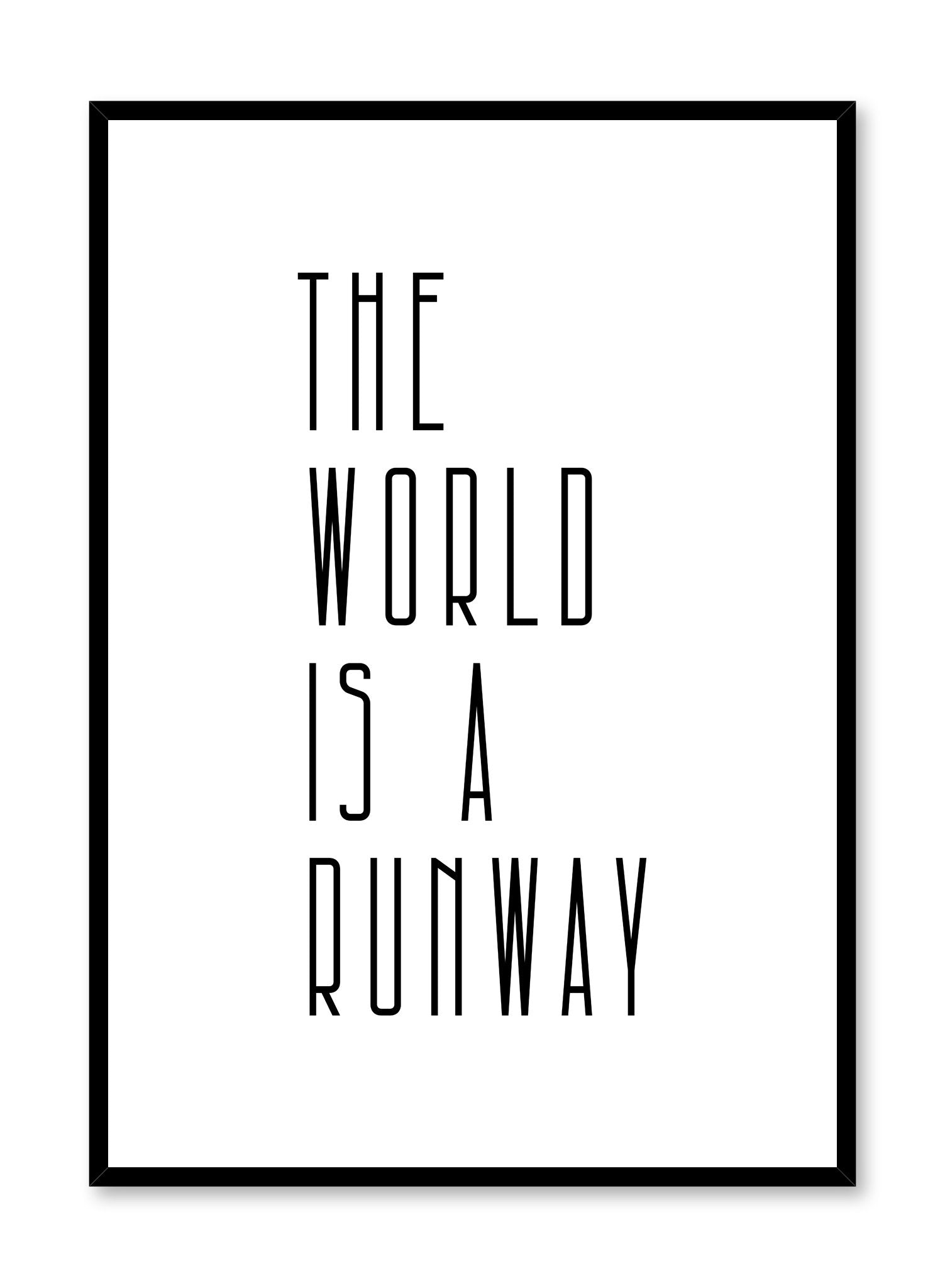 Fashion Runway Poster - High-Quality Wall Art Decor for Home, Office & Studio - Perfect for Fashion Enthusiasts & Interior Design
