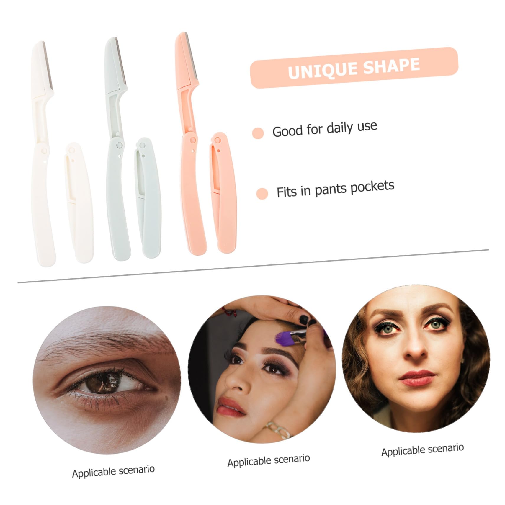 12 Pack Eyebrow Trimmer & Facial Razor Set - Reusable Mini Shaver for Eyebrows, Face & Clothes - Perfect for Grooming, Hair Removal & Fabric Pilling (Great for Travel & Home Use)