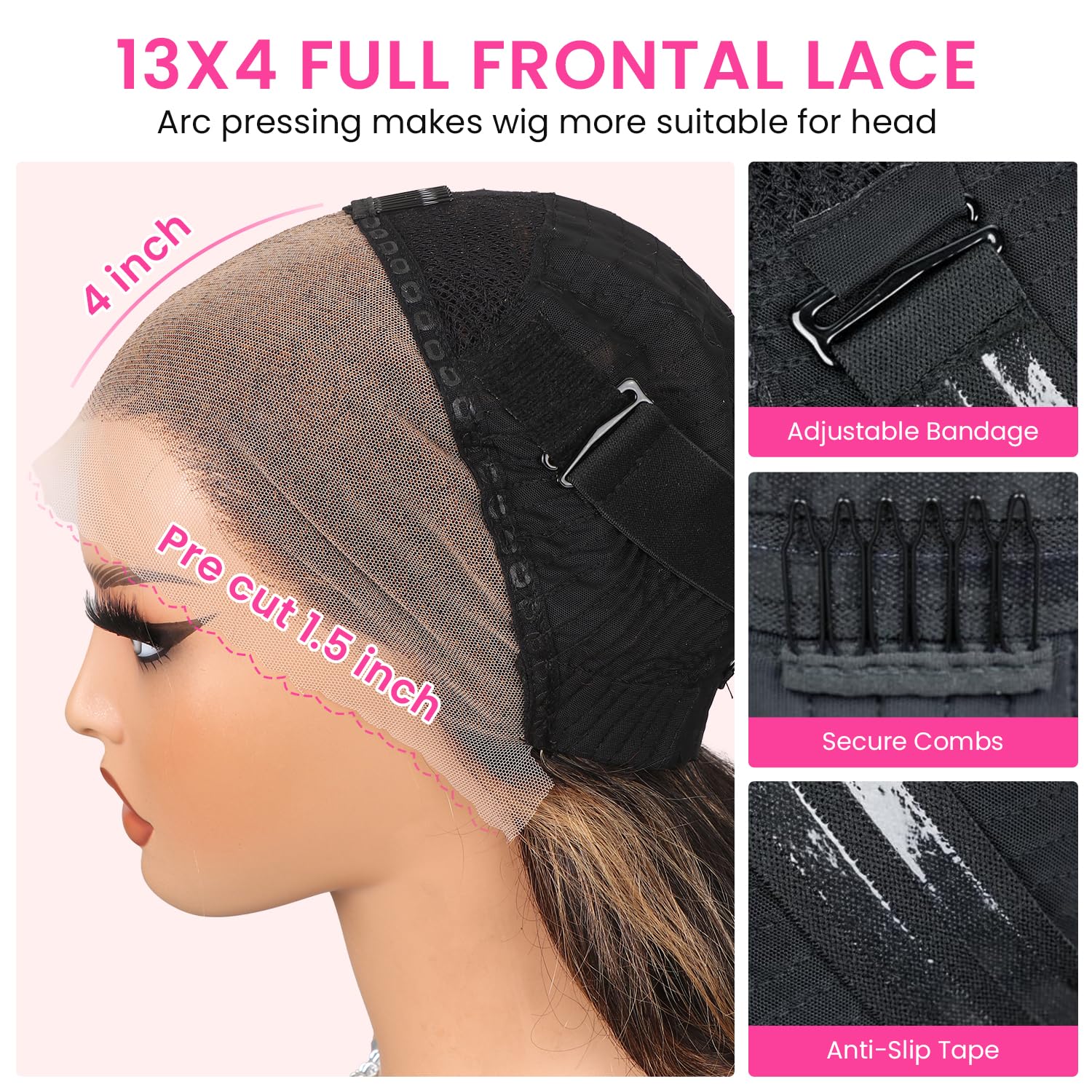 10inch Bob Wig Human Hair 13x4 Straight Lace Front Wigs - 200% Density 15A Straight Bob Wigs For Black Women - Pre Plucked with Baby Hair - Natural Look for Daily Wear, Parties & Special Occasions (10inch, 13x4 Bob ST)