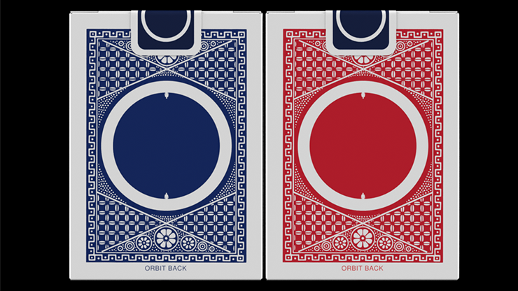 Orbit Tally Ho Circle Red Playing Cards - Premium Quality Poker Cards for Magic Tricks, Cardistry & Casino Games - Perfect for Card Players, Magicians & Collectors