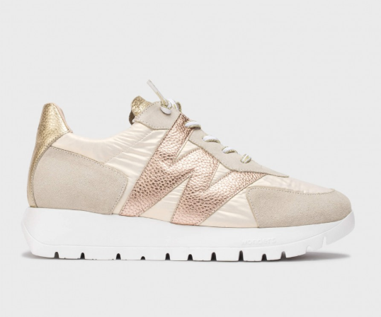 WONDERS OSLO Gold Trainer A 2464 - Stylish & Comfortable Running Shoes for Men & Women | Perfect for Gym, Jogging & Casual Wear