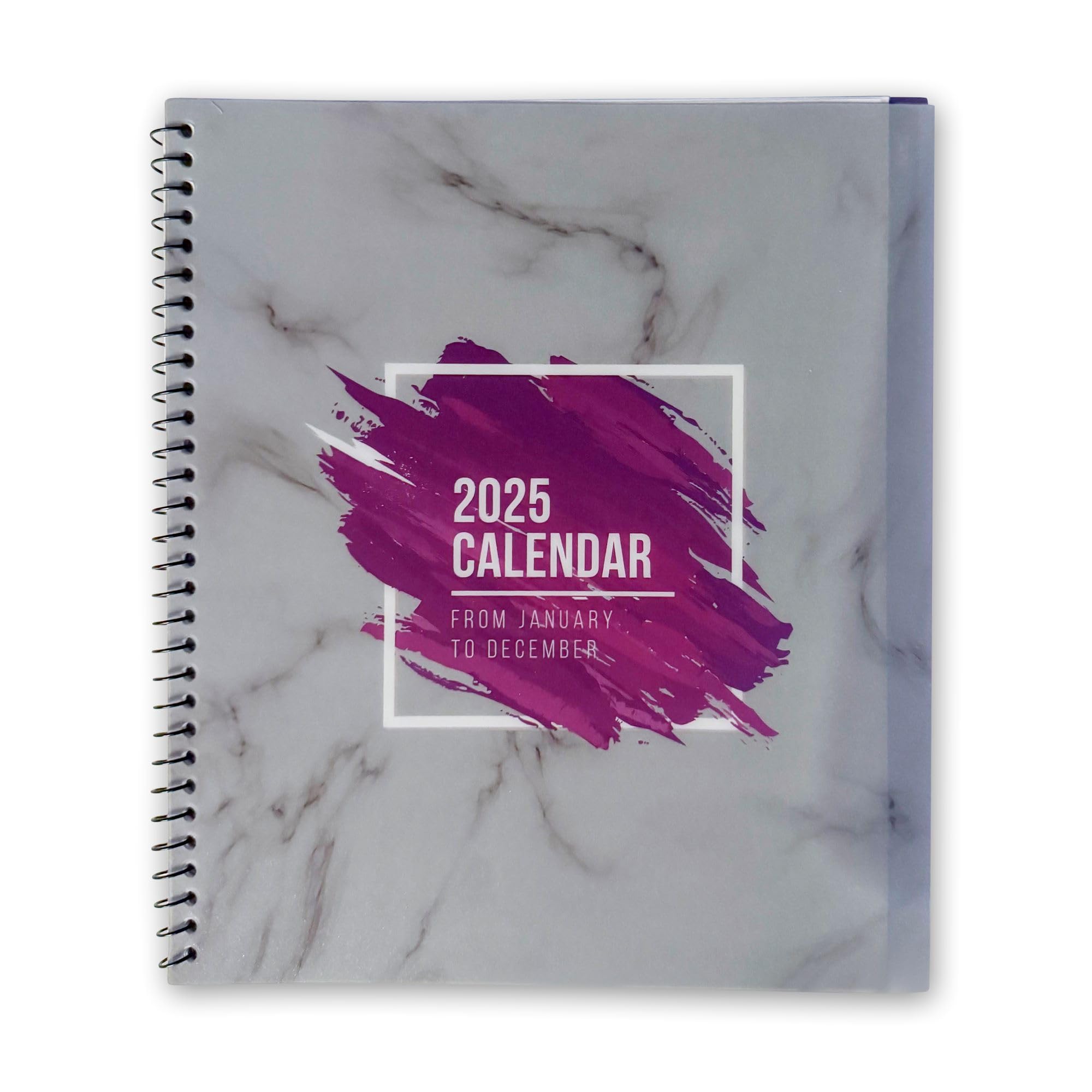 RE-FOCUS THE CREATIVE 2025 13-Month Planner with To-Do Lists, Notes & Appointments - Purple Daily & Weekly Schedule Organizer for Office, School or Home Productivity