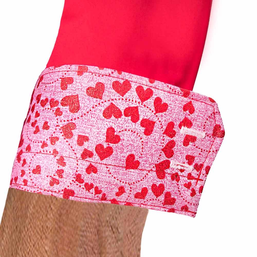 Valentine's Day Dress Shirts for Men - Red & Pink Romantic Formal Shirts - Made in USA - Perfect for Date Night, Anniversary & Wedding Occasions