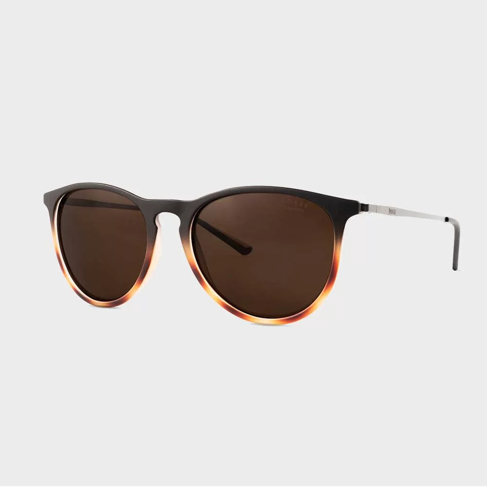 Carola Wave Lens - Black & Demi Marron Matte Polarized Sunglasses for Driving, Outdoor Sports & Fashion