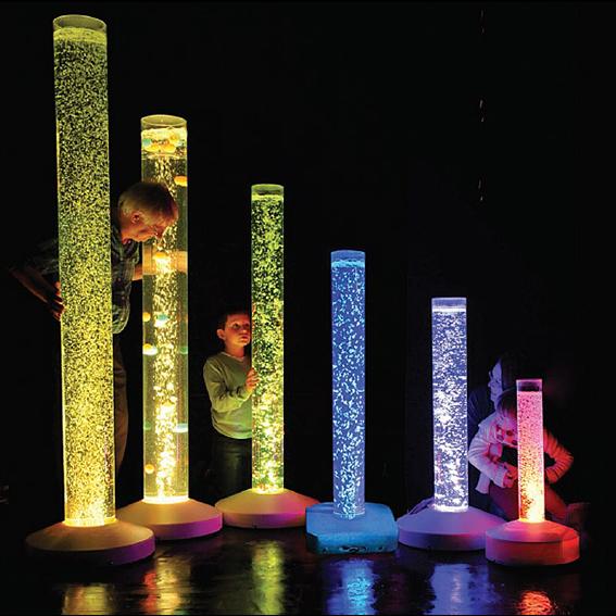 Colorful LED Bubble Tubes for Sensory Play & Relaxation - Perfect for Kids' Rooms, Therapy, and Party Decor