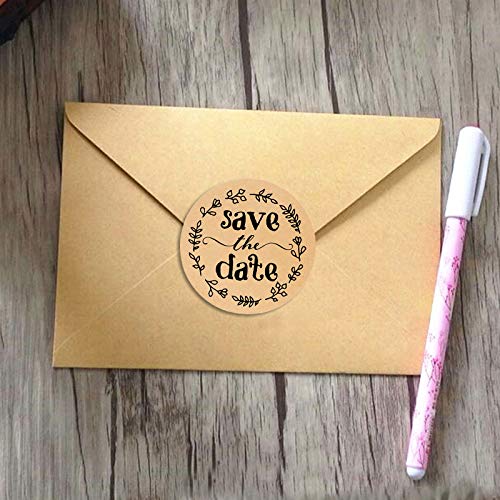 120PCS Wedding Stickers - Save The Date & Bridal Shower Labels for Invitations & Decor