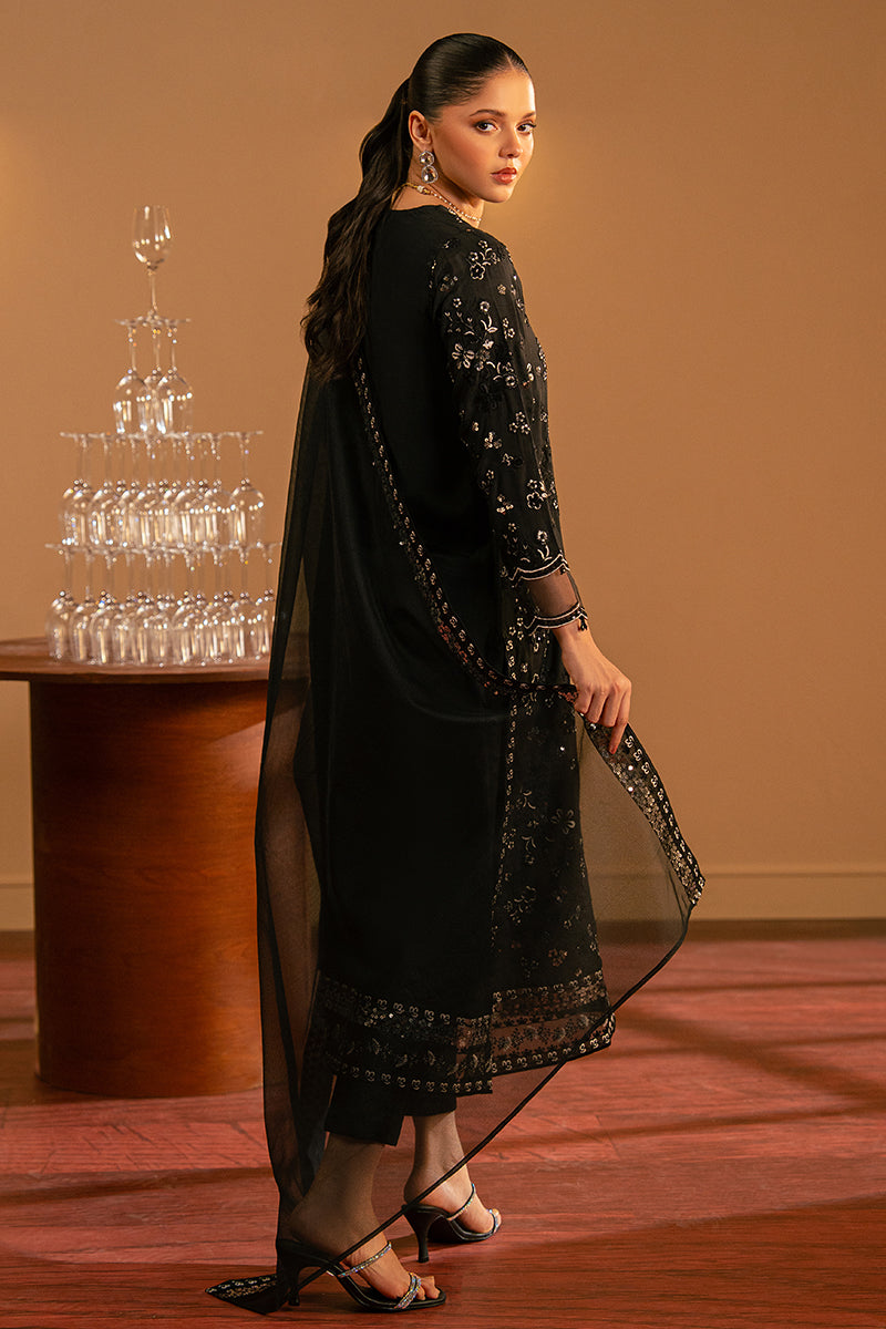 Midnight Muse 2-Piece Set (Shirt & Dupatta) - Elegant Ethnic Outfit for Women | Perfect for Festivals, Weddings & Special Occasions
