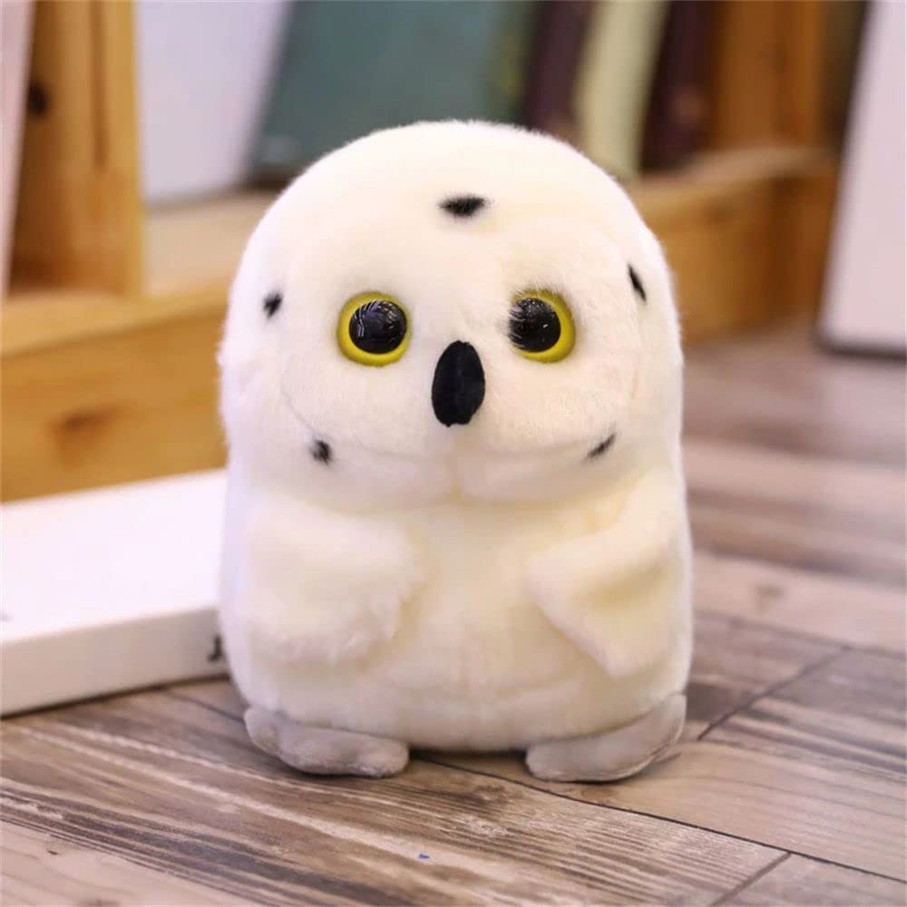 BYBYCD Cute Owl Stuffed Animal Plush Toy - 18cm Soft Round Shape Plushie for Kids, Boys & Girls - Perfect Birthday Gift, Nursery Decor & Cuddly Companion for Bedtime & Playtime