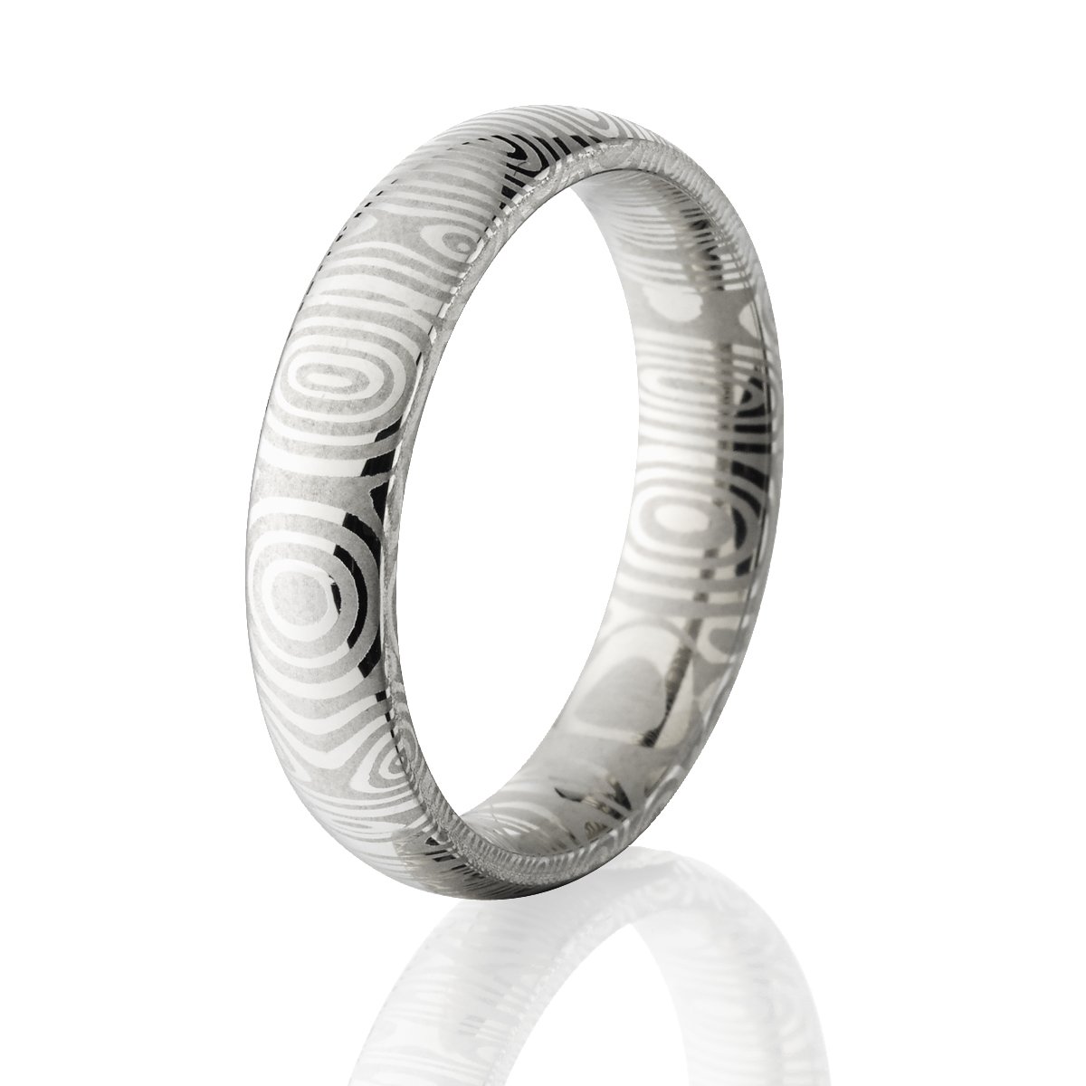 Premium Damascus Steel Men's Wedding Rings - Handcrafted Forged Wedding Bands for Grooms - Perfect for Engagements, Anniversaries & Special Occasions