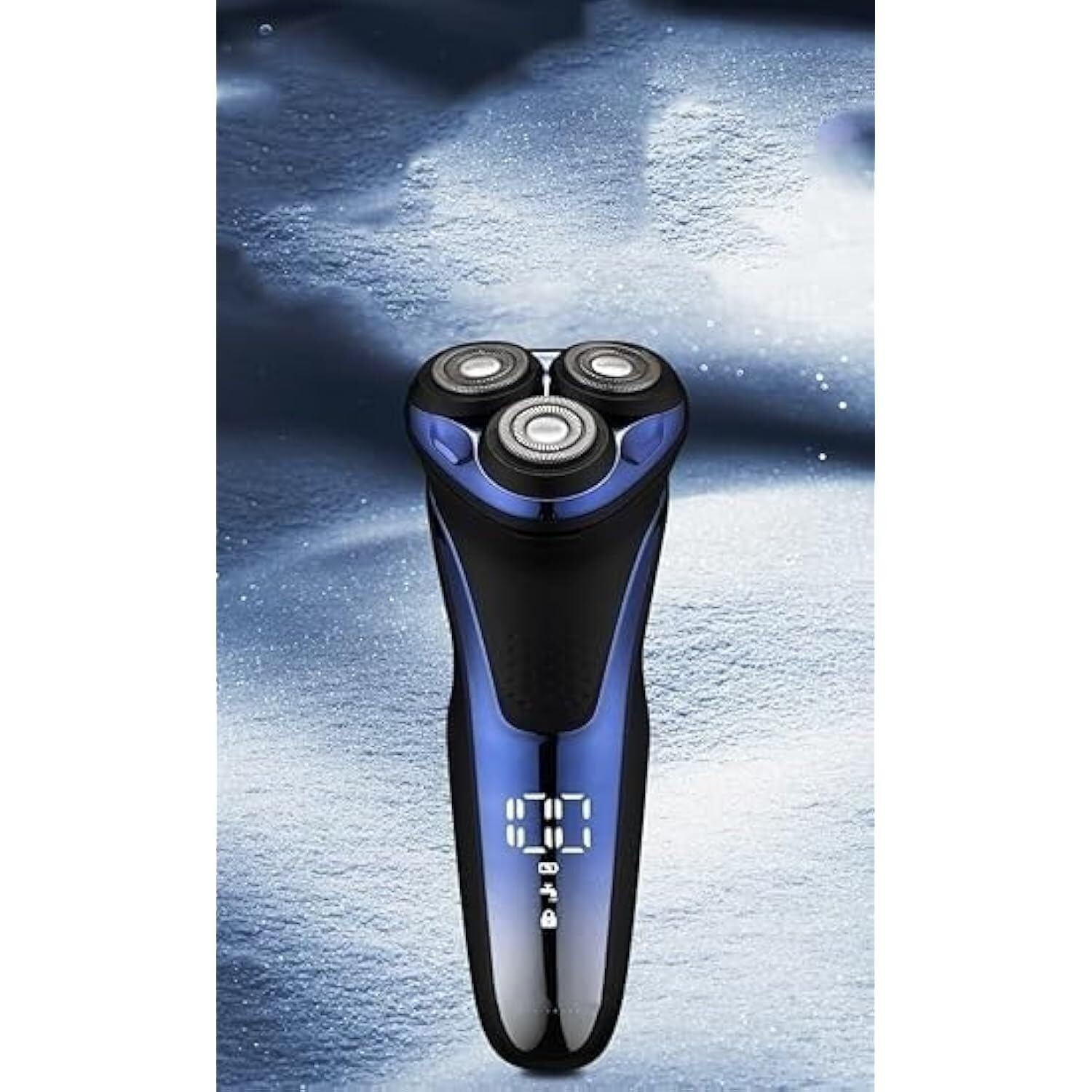 Premium 3D Floating Head Rotary Electric Shaver for Bald Men - Waterproof Rechargeable Beard Trimmer & Face Shaving Machine for Smooth Shaving at Home, Travel & Gym Use