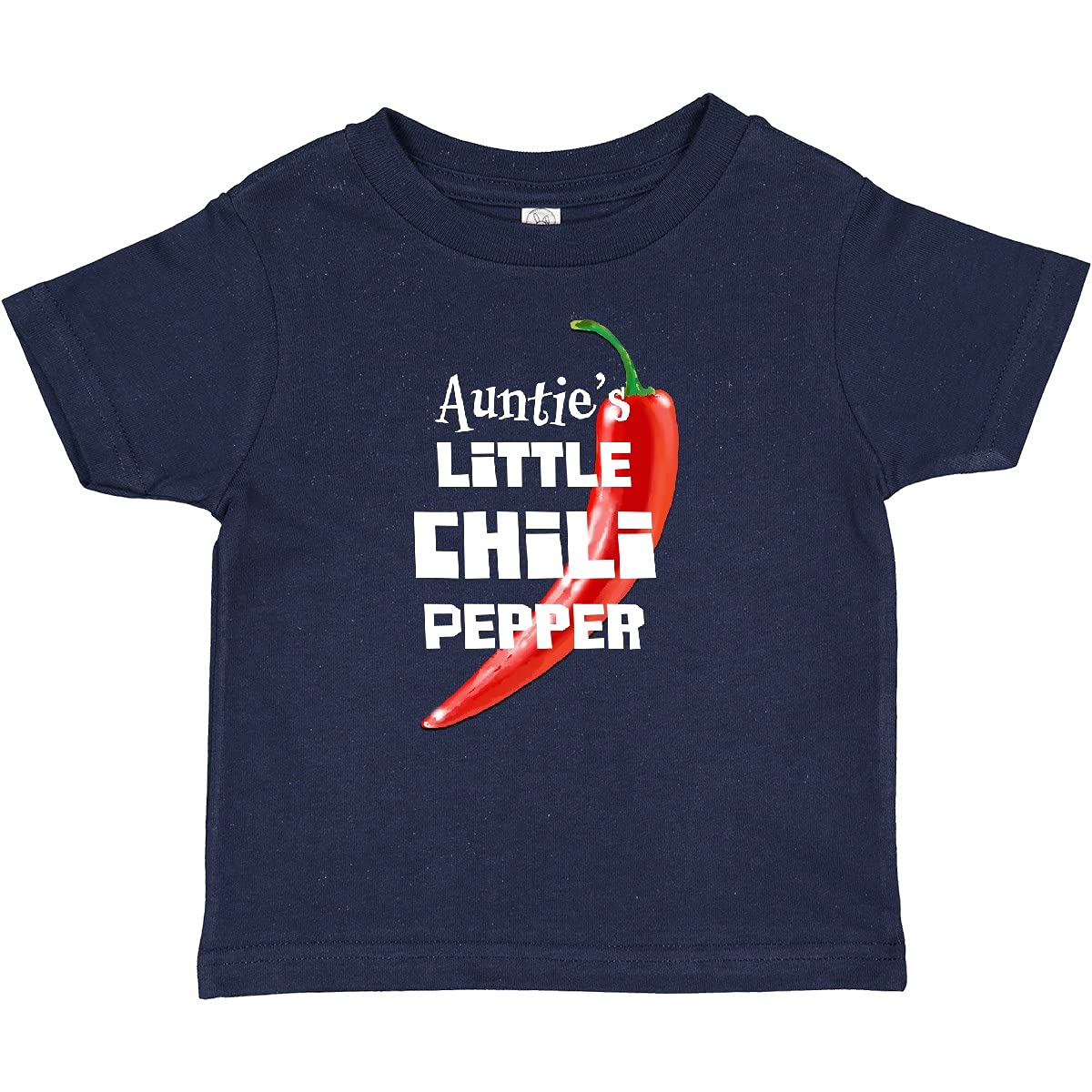 Inktastic Auntie's Little Chili Pepper Baby T-Shirt - Cute & Funny Infant Bodysuit for Boys & Girls - Perfect for Family Gatherings, Photo Shoots & Playdates