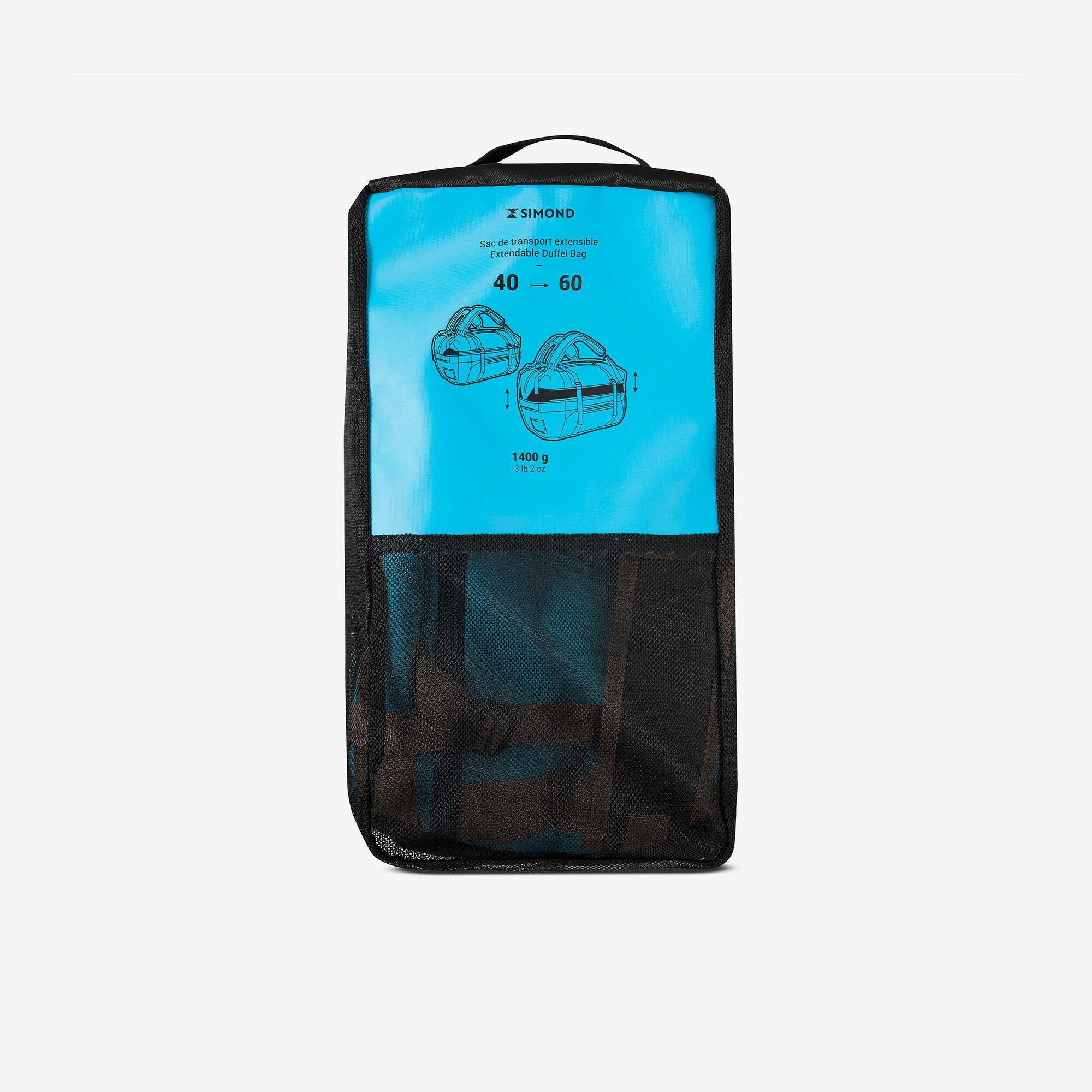 Simond 500 Extend 40-60L Waterproof Travel Duffel Bag for Camping, Hiking & Outdoor Adventures - Durable Gear Storage with Shoulder Straps
