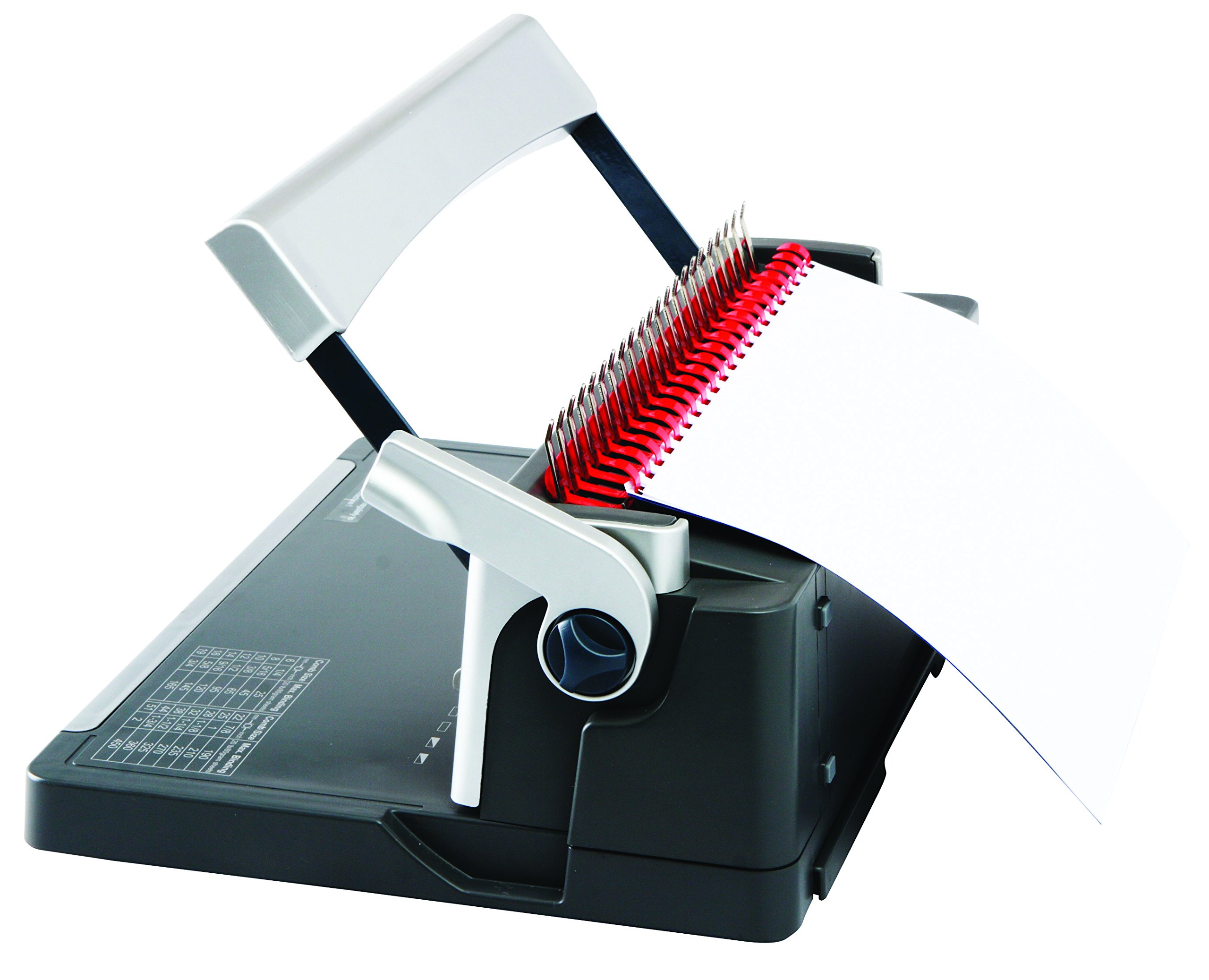 DSBCB-180 Manual Comb Binding Machine for Office, School & Home Use - Perfect for Reports, Presentations & Booklets Binding (Black)
