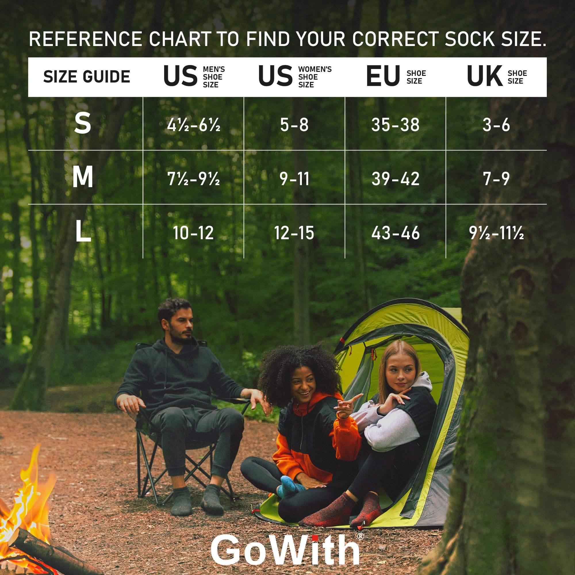 GoWith Alpaca Wool Low-Cut Hiking Socks for Men & Women - Cushioned Terry Warm Thermal Thick Merino Blend Socks for Camping, Trekking & Outdoor Adventures