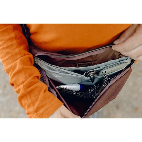 Peak Design Outdoor Sling 2L Eclipse - Waterproof Camera Bag for Travel & Hiking - Compact Crossbody Pack for DSLR, Mirrorless & Everyday Essentials