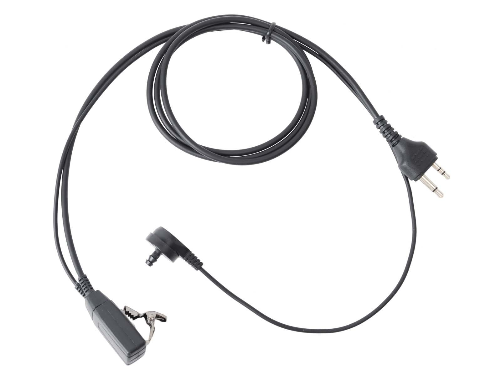 KENMAX® 2 Pin Air Covert Acoustic Tube Earpiece Headset with PTT Mic - Compatible with Midland Alan G5, GXT500, LXT320, CXT250, XT26 - Ideal for Security, Construction, and Outdoor Communication