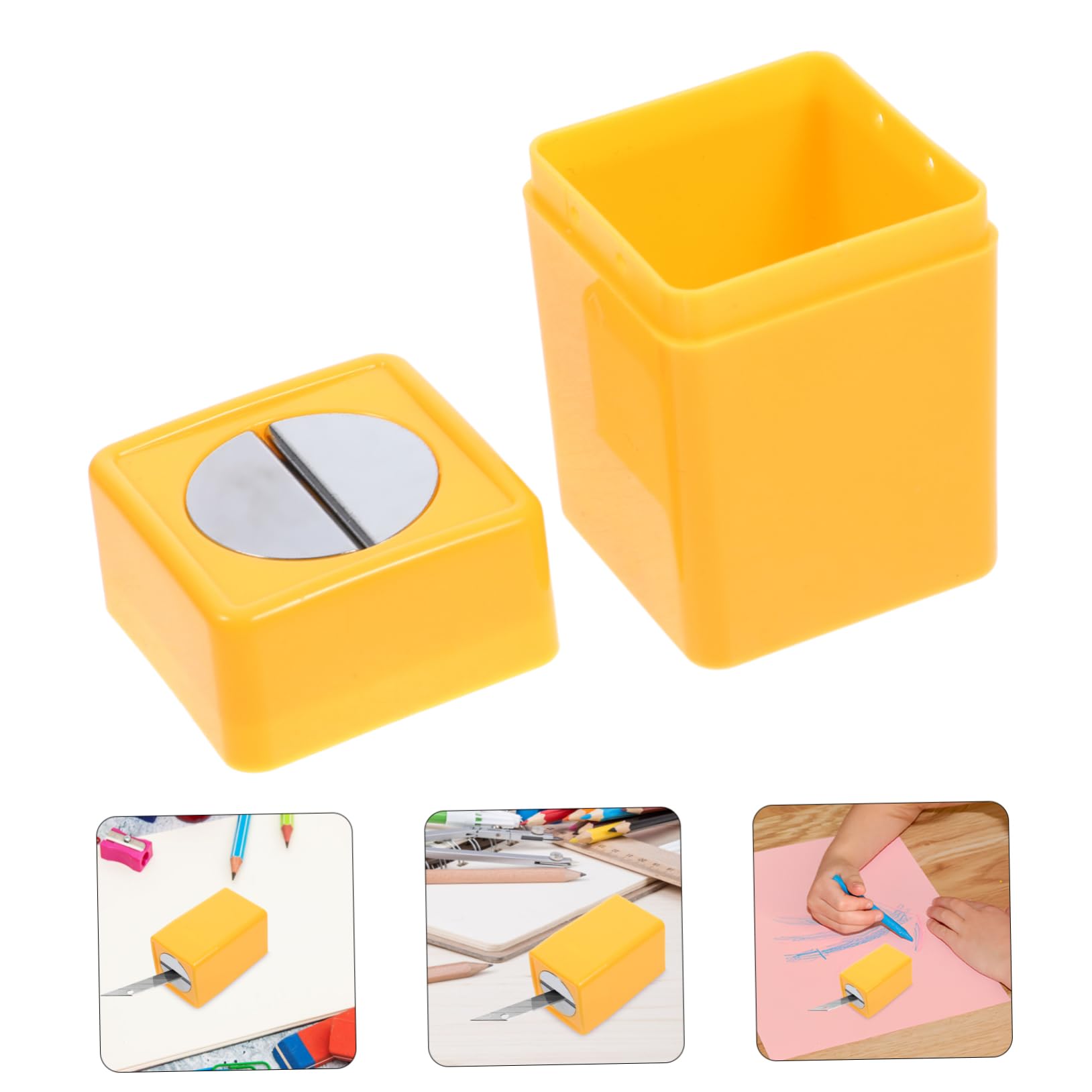 FOMIYES Razor Blade Disposal Case - Safe Sharps Container for Used Razor Blades, Needles & Broken Cutters | Secure Storage Bank for Home, Salon & Medical Use