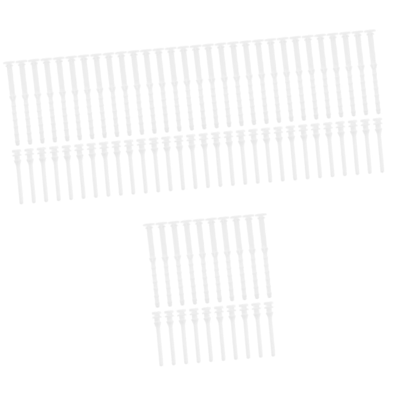 GLEAVI 80 Pcs Computer Case Screws Kit - White Silicone Rubber Fan Rivets, Mounting Nails & Accessories for PC Build, Repair & Maintenance (Ideal for Gaming Rigs, Workstations & Home Computers)